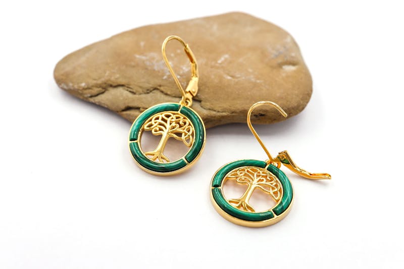 Womens Tree of Life Gift Set in Gold Vermeil