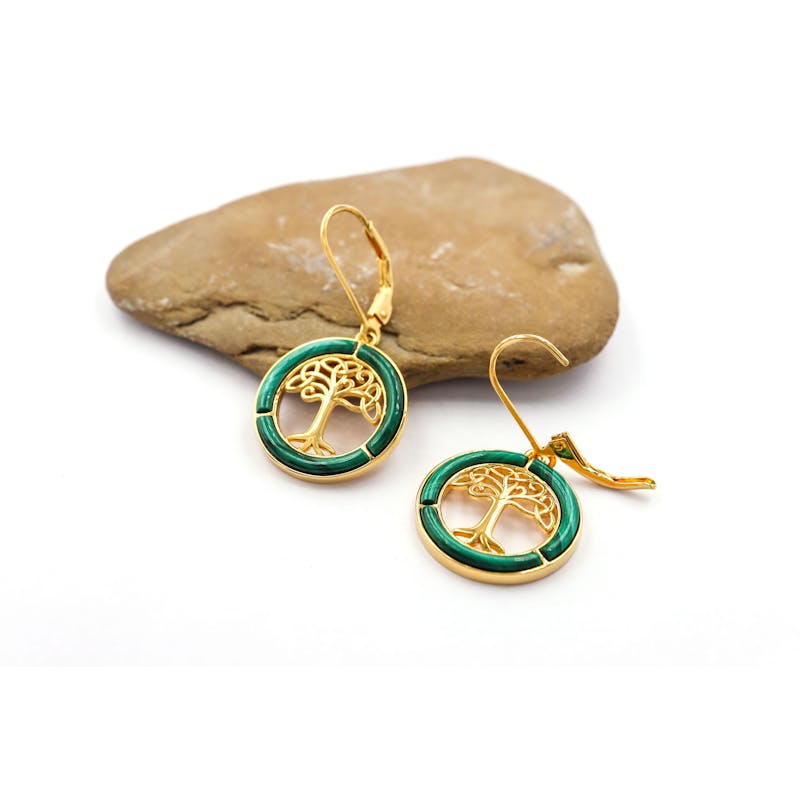 Womens Tree of Life Gift Set in Gold Vermeil