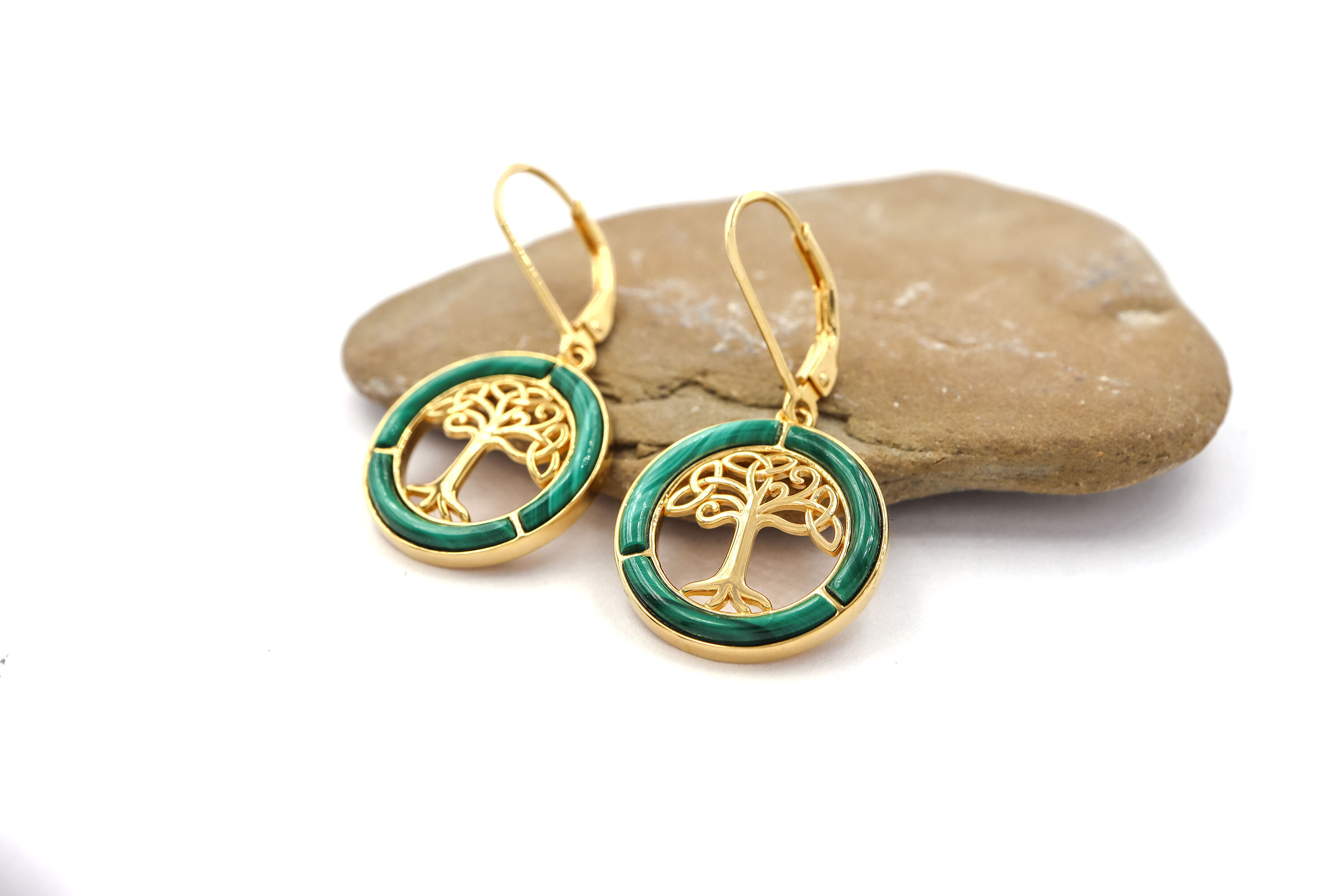 Womens Irish 14K Gold Vermeil Tree of Life Gift Set