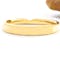 Gorgeous Yellow Gold Mo Anam Cara & Gaelic 3.0mm Ring For Women. Picture Of The Back. - Gallery