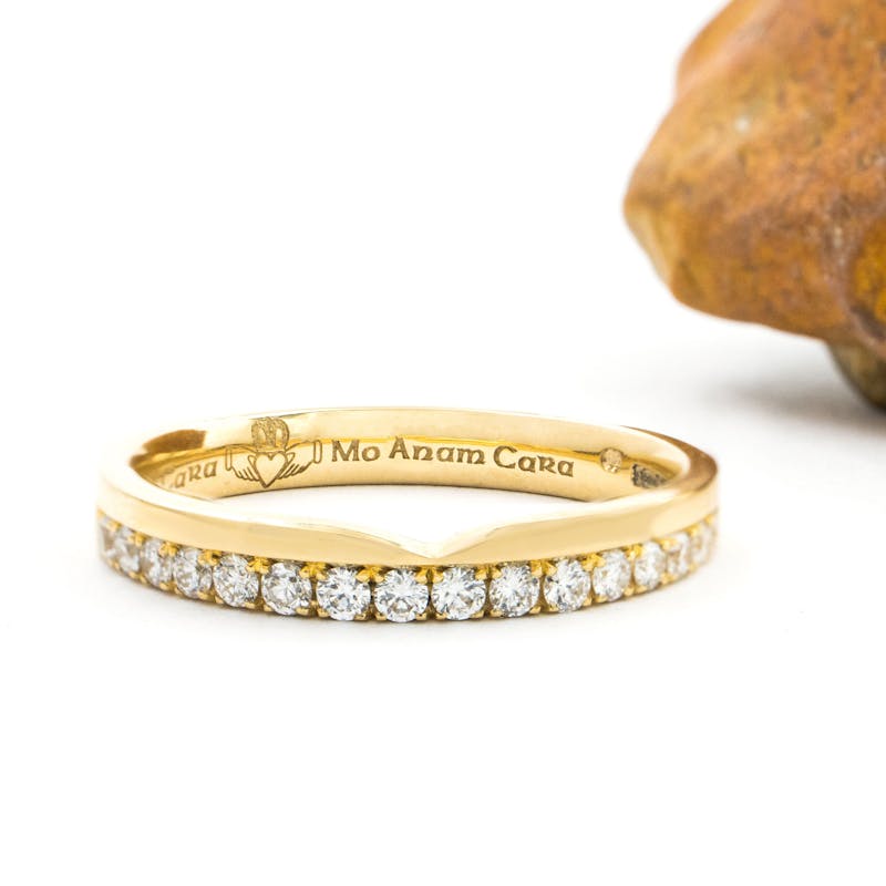 Gold and Diamond band front crop