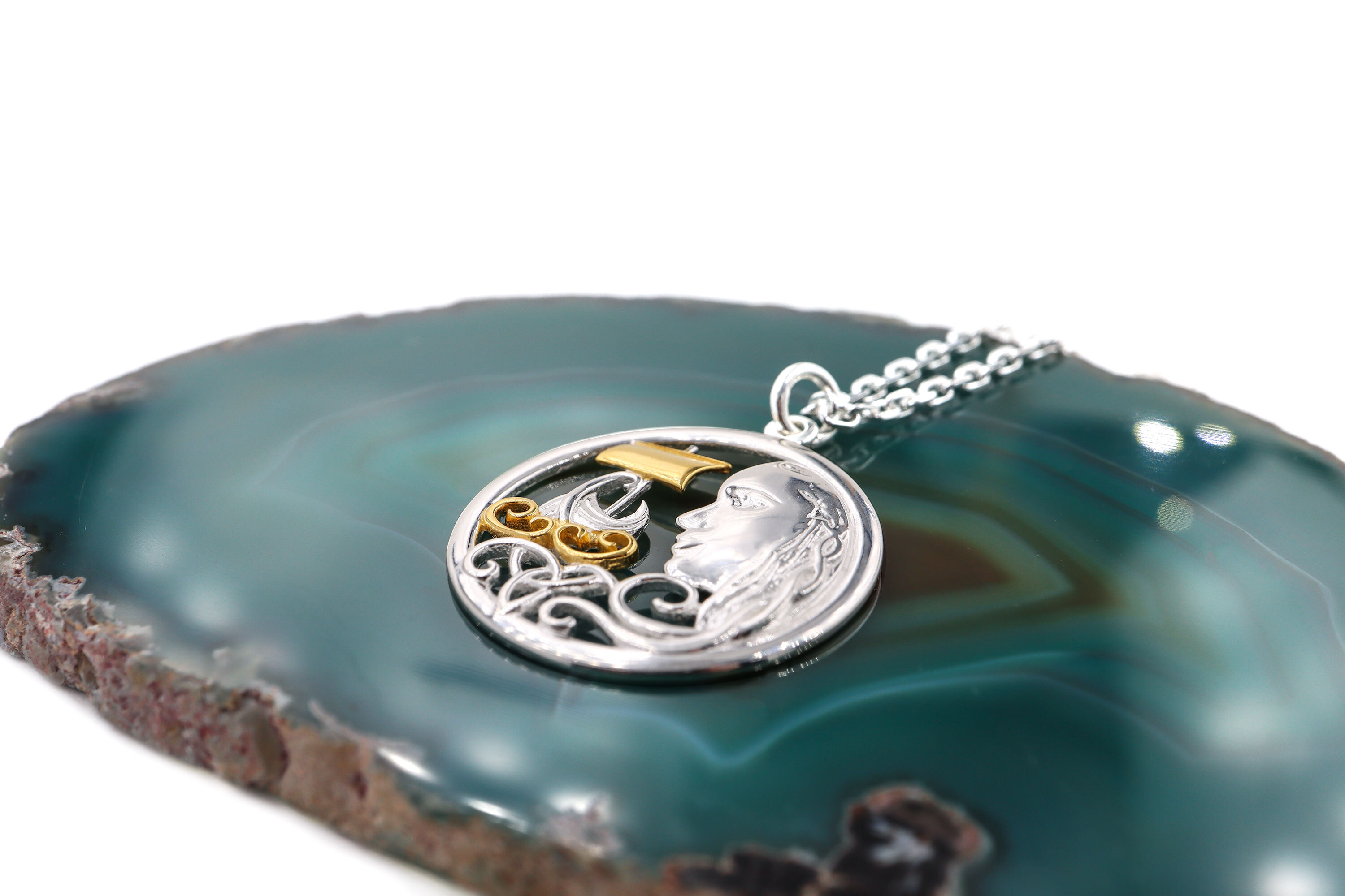 Irish Sterling Silver Folklore & Trinity Knot Necklace For Women