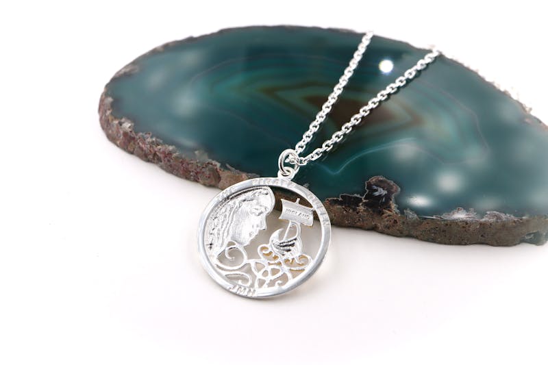Womens Folklore Necklace in Sterling Silver