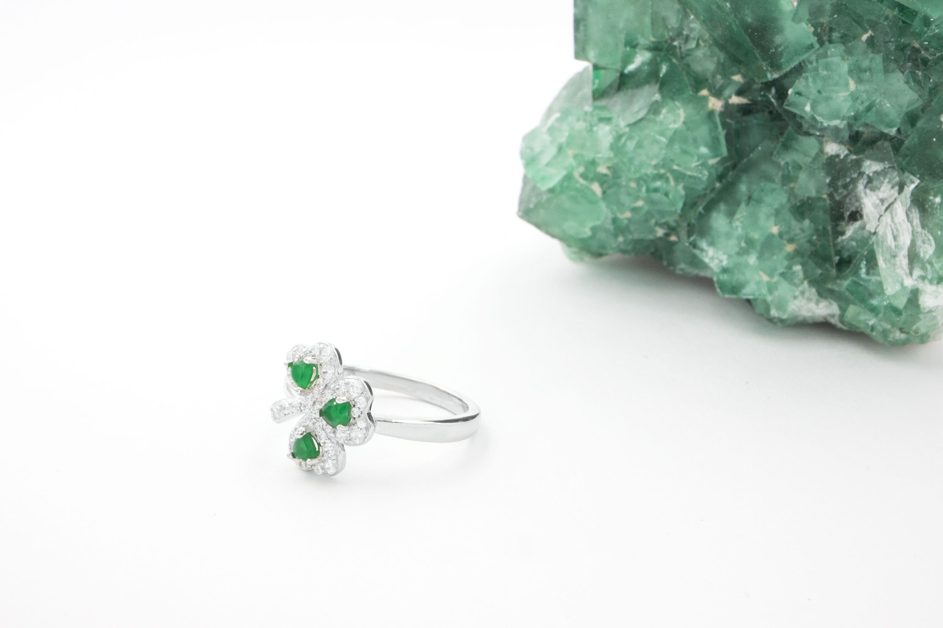Gorgeous Sterling Silver Shamrock Gift Set For Women