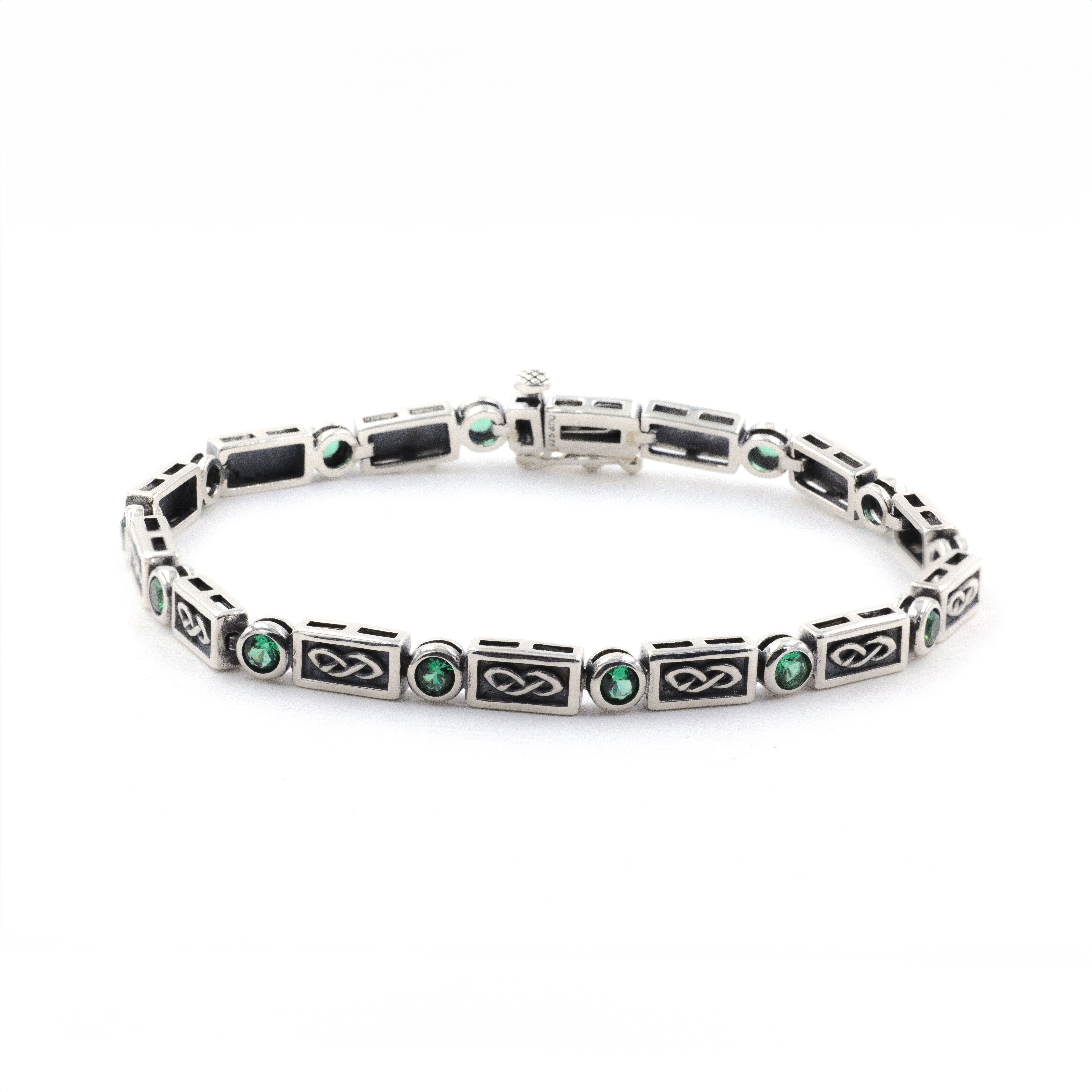 Stone Set Celtic Knot Bracelet