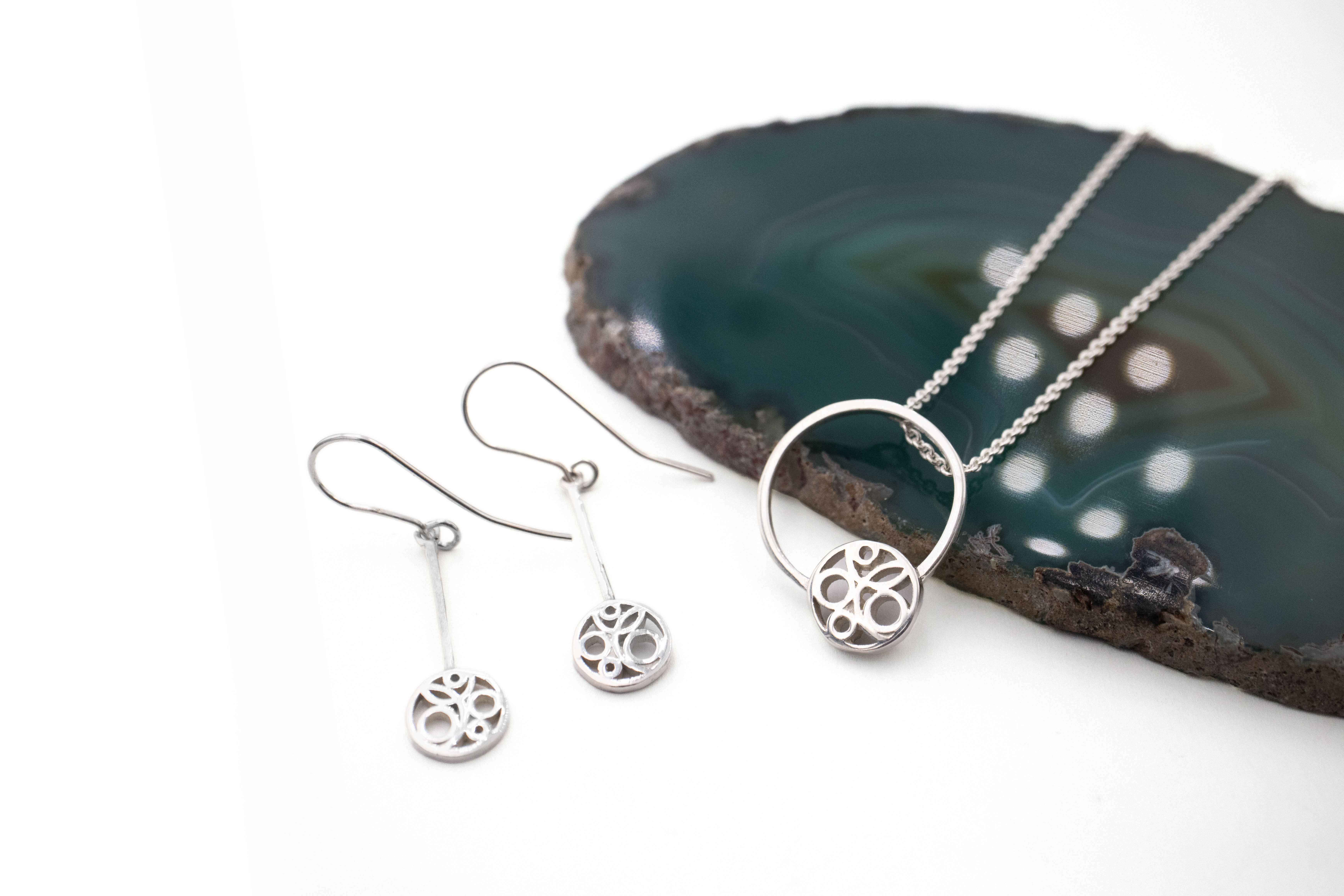 Large Gorgeous Sterling Silver Folklore Necklace For Women