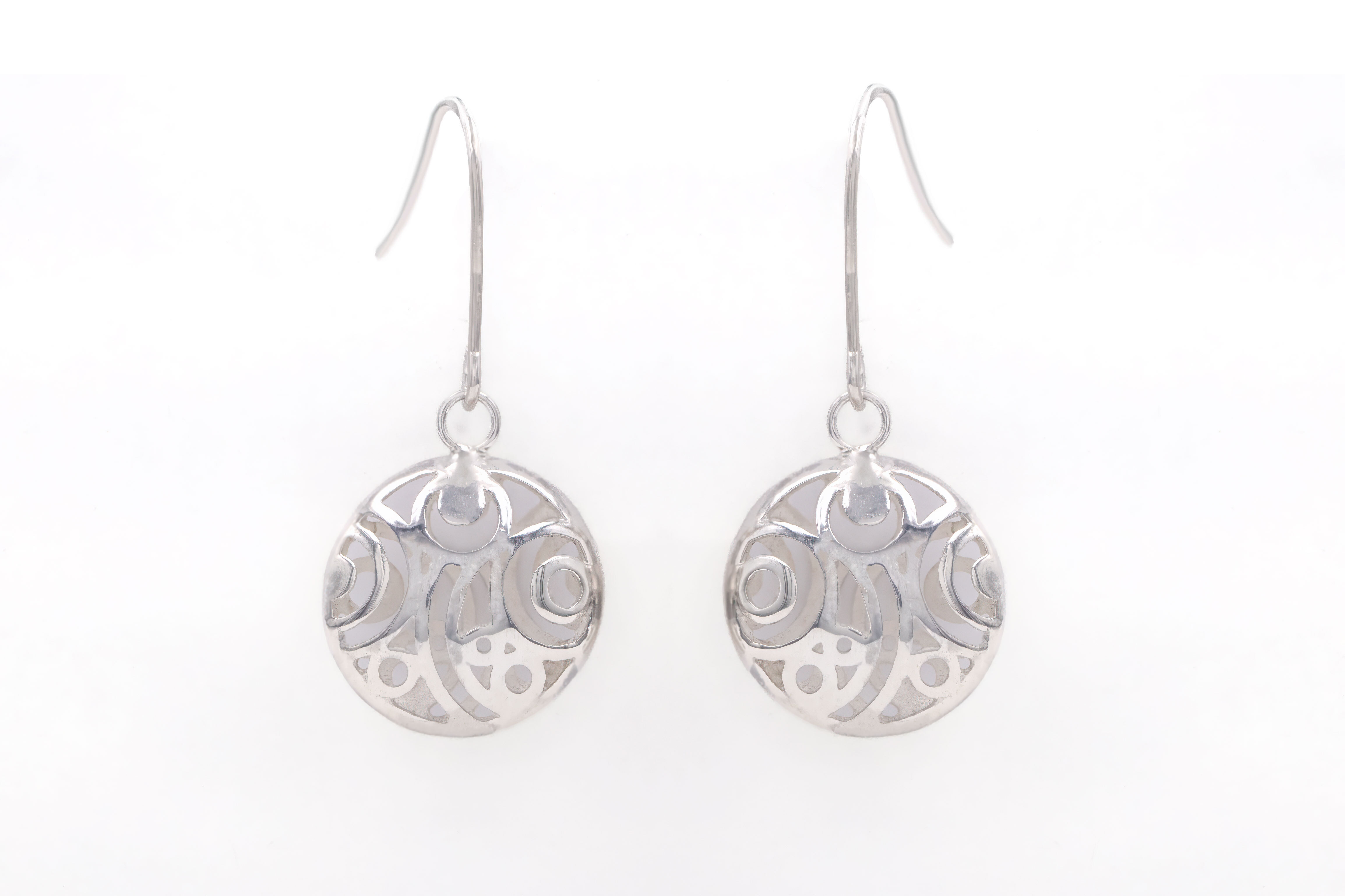 Gorgeous Sterling Silver Folklore Earrings For Women With a Polished Finish