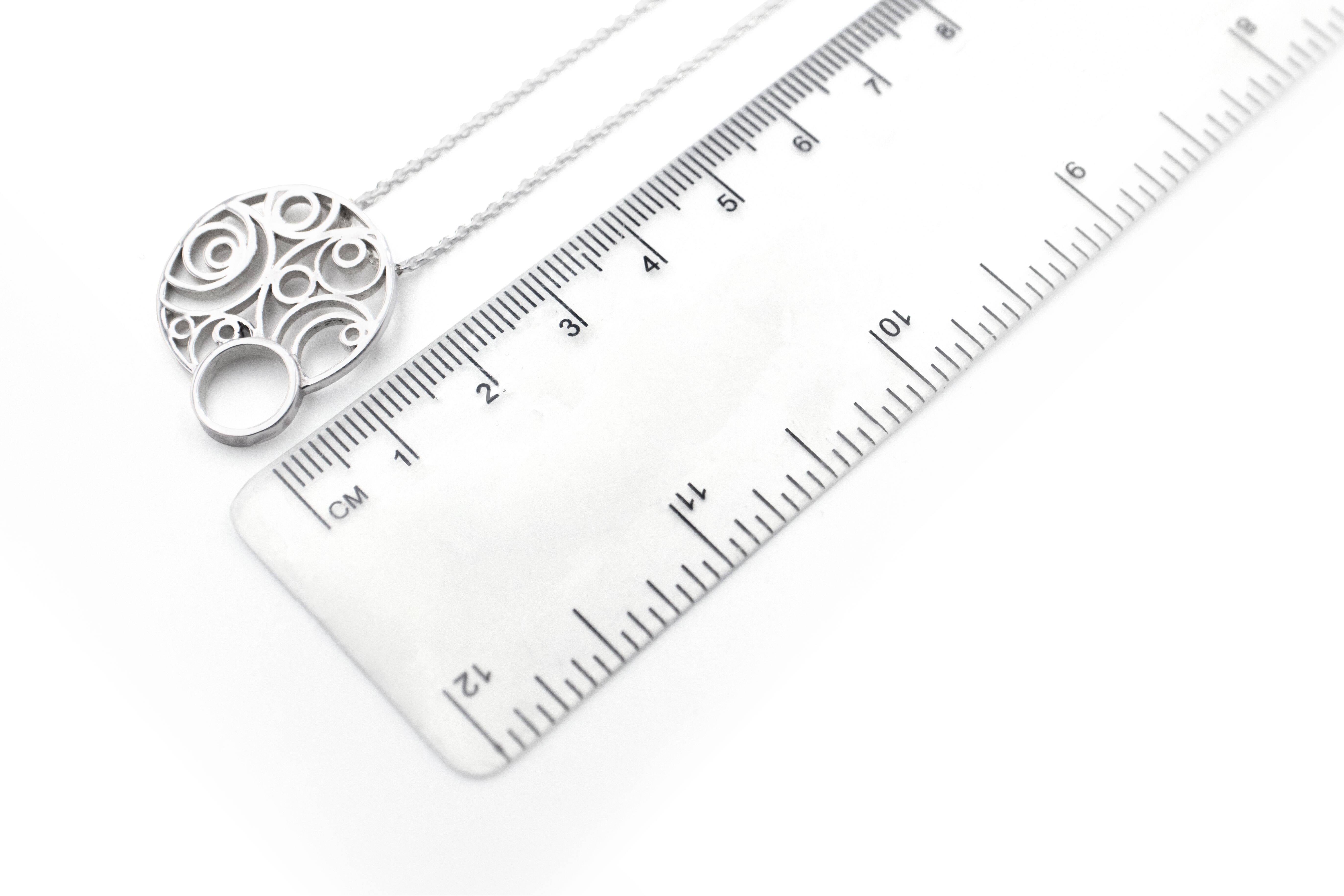 Striking Sterling Silver Folklore & Newgrange Gift Set For Women With a Polished Finish. Picture For Scale.