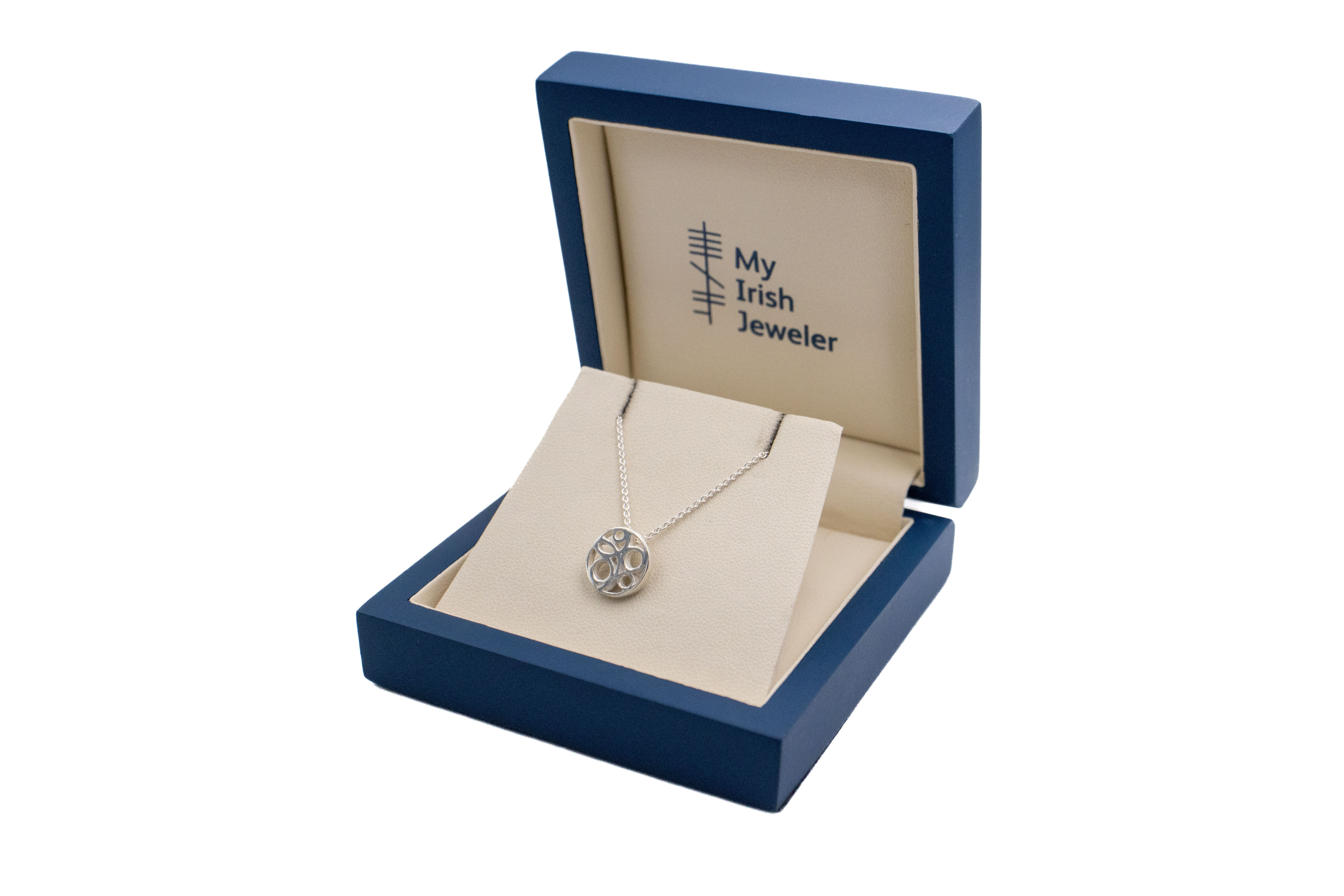 Small Irish Sterling Silver Folklore Gift Set For Women With a Polished Finish. In Luxury Packaging.