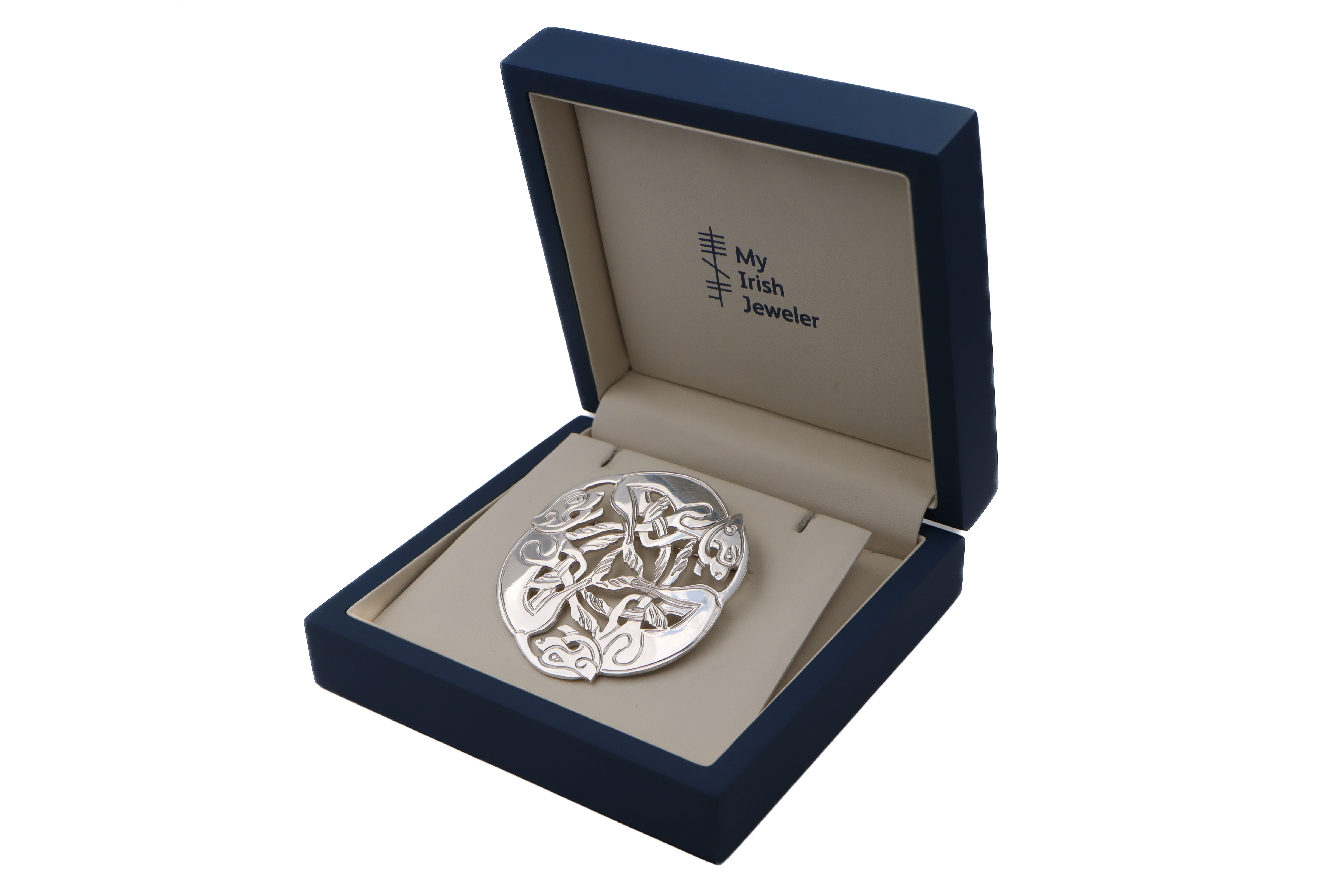 Folklore Brooch in Sterling Silver. In Luxury Packaging.