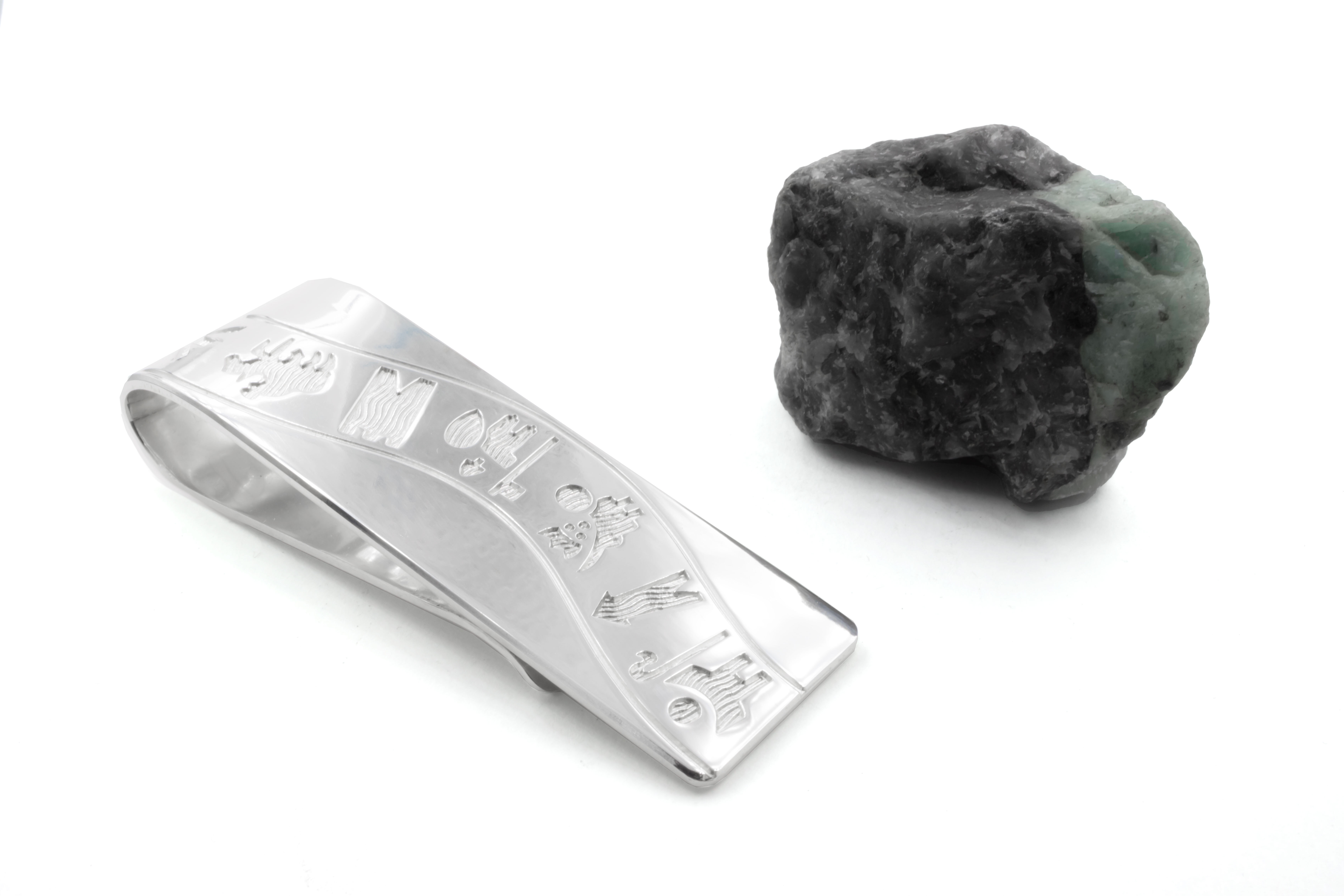 Genuine Sterling Silver History Of Ireland Moneyclip With a Polished Finish