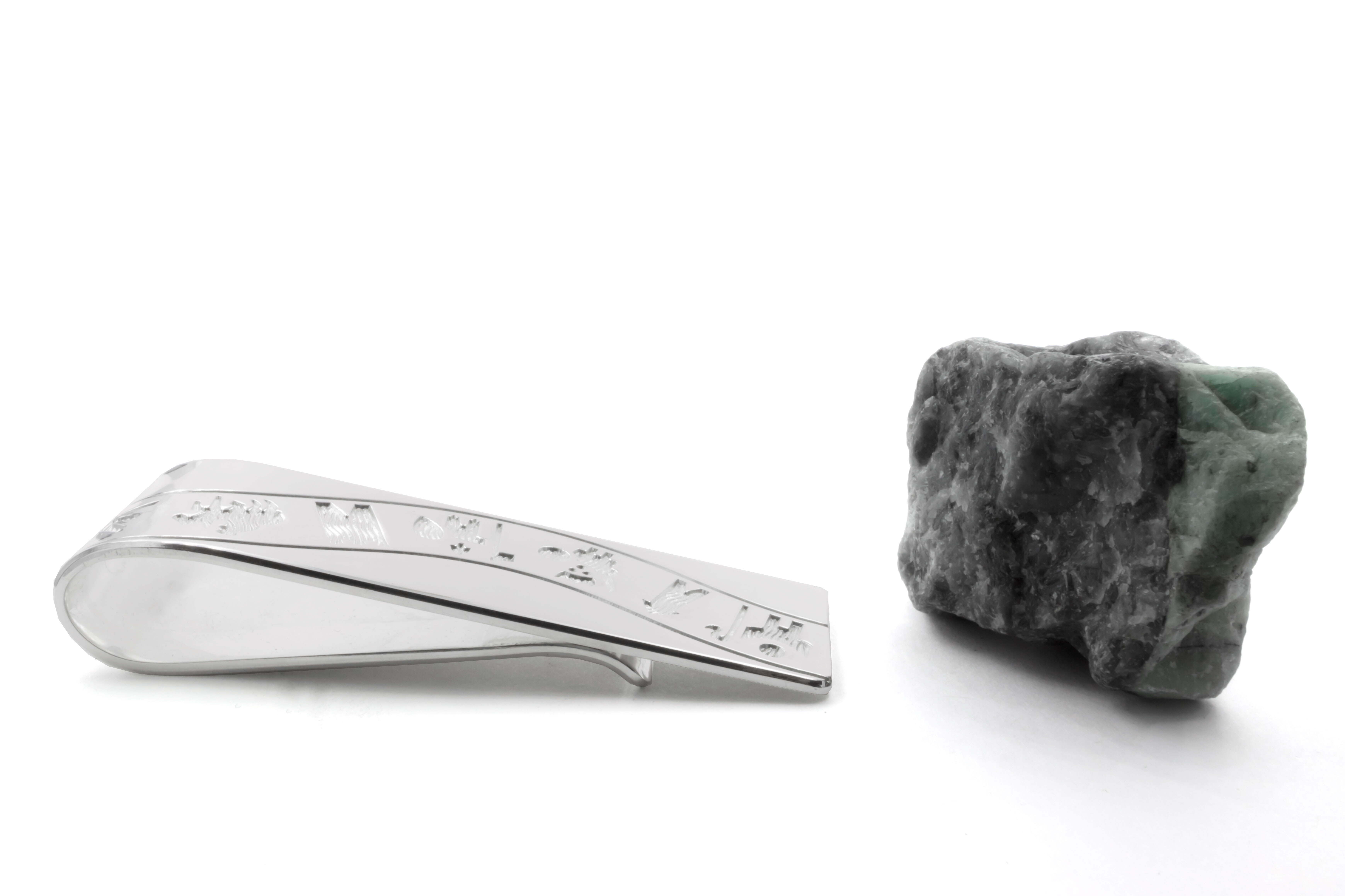 History Of Ireland Moneyclip in Sterling Silver With a Polished Finish