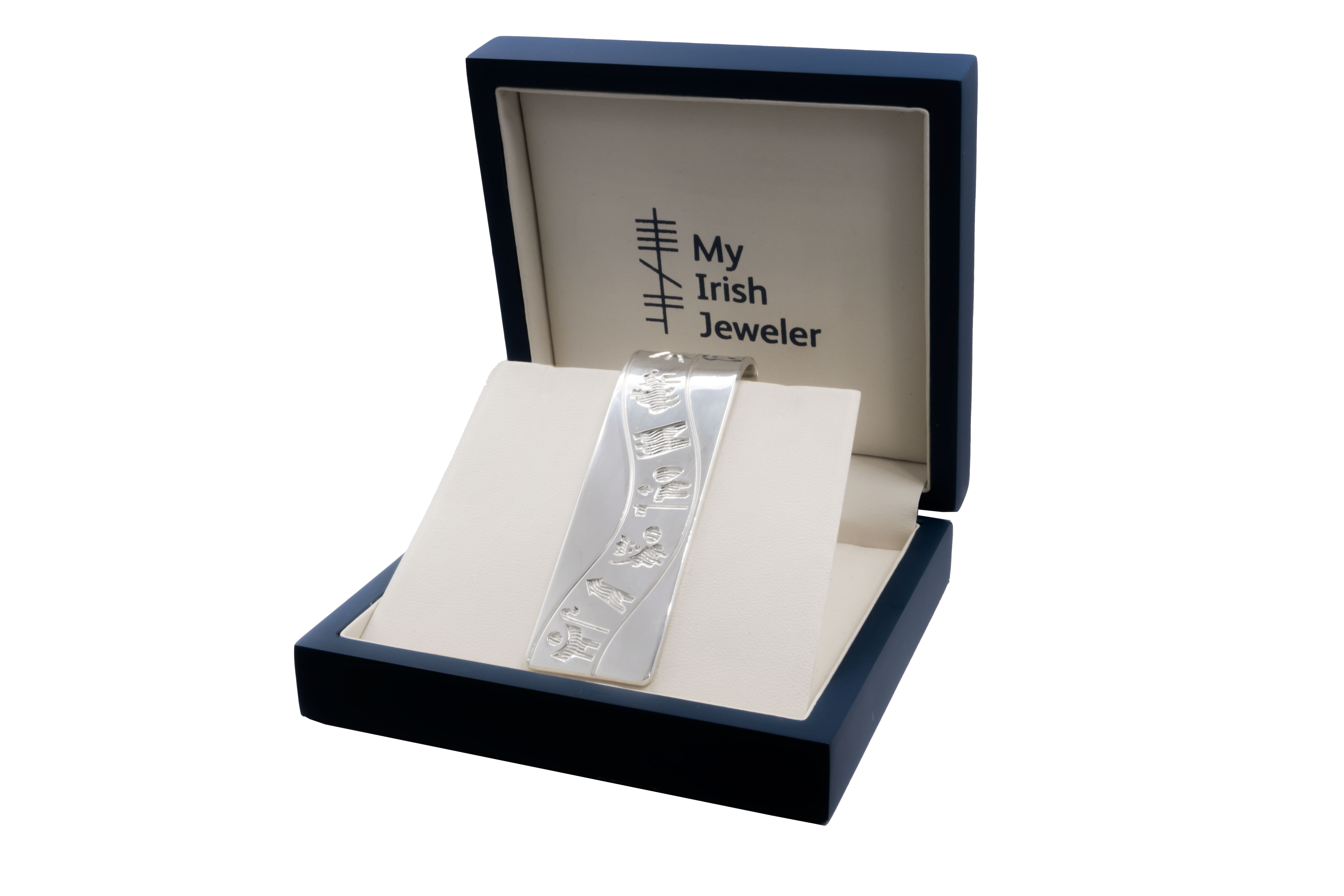 Heirloom Quality Sterling Silver History Of Ireland Moneyclip With a Polished Finish