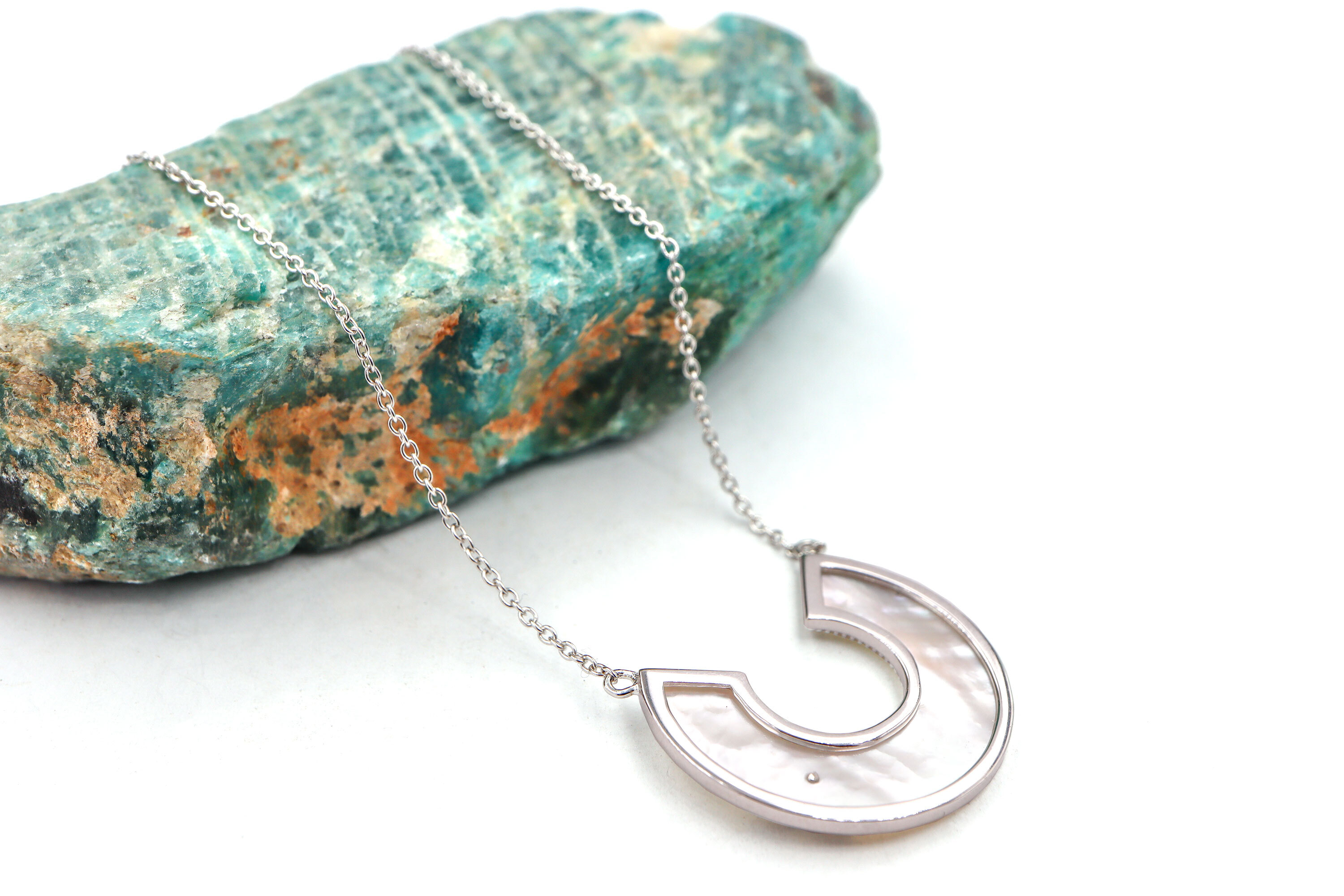 Authentic Sterling Silver Trinity Knot Necklace For Women
