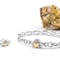 Womens Attractive Sterling Silver & 10K Yellow Gold Claddagh Bracelet - Gallery