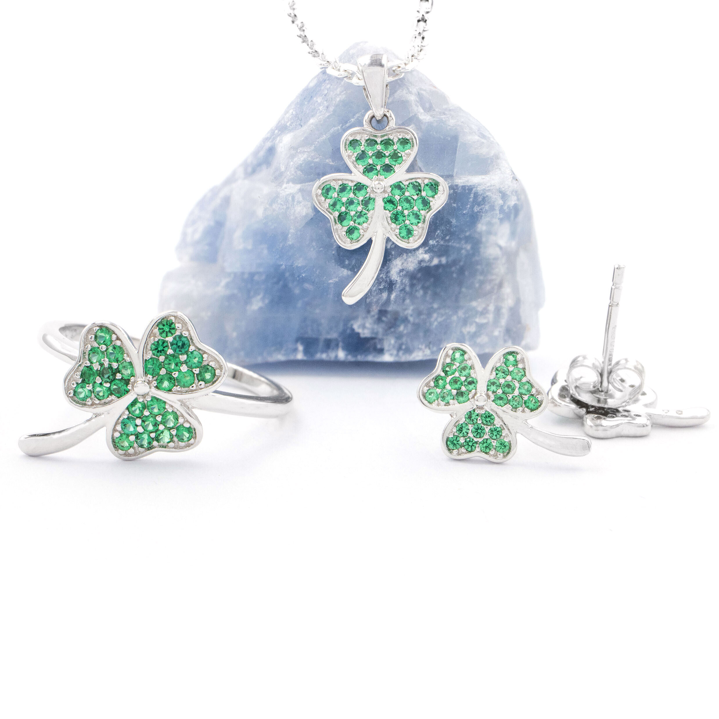 Stud Earring, Necklace and Ring Set