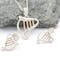 Authentic Sterling Silver & Rose Gold Irish Harp & Irish Gold Earrings For Women - Gallery