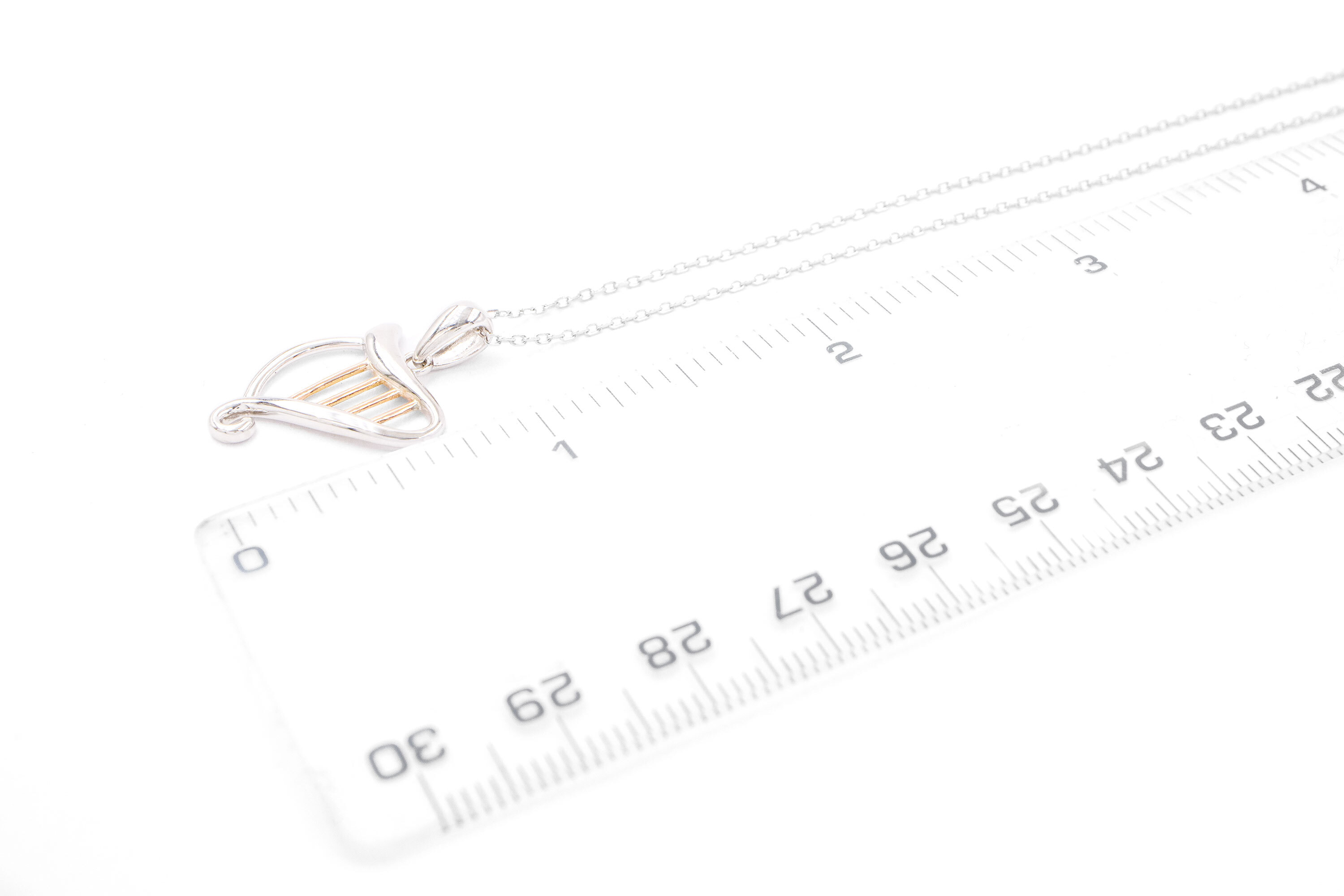 Womens Irish Harp & Irish Gold Gift Set in Sterling Silver & 10K Rose Gold