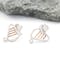 Traditional Sterling Silver & 10K Rose Gold Irish Harp Gift Set For Women - Gallery