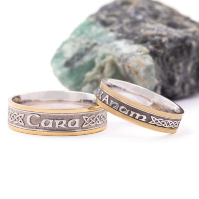 Two Tone Mo Anam Cara Couples Ring Set, From… My Irish Jeweler