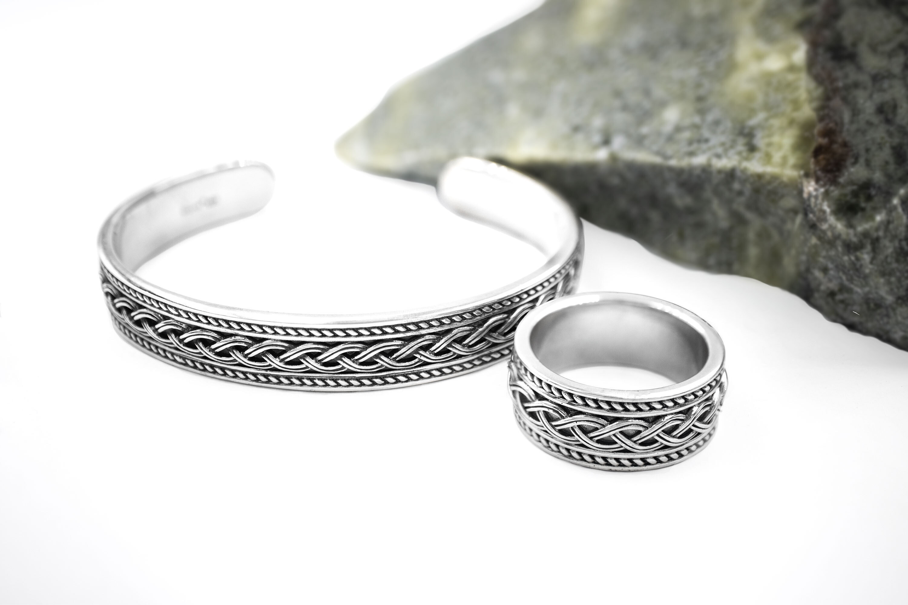 Mens Sterling Silver Celtic Knot Gift Set