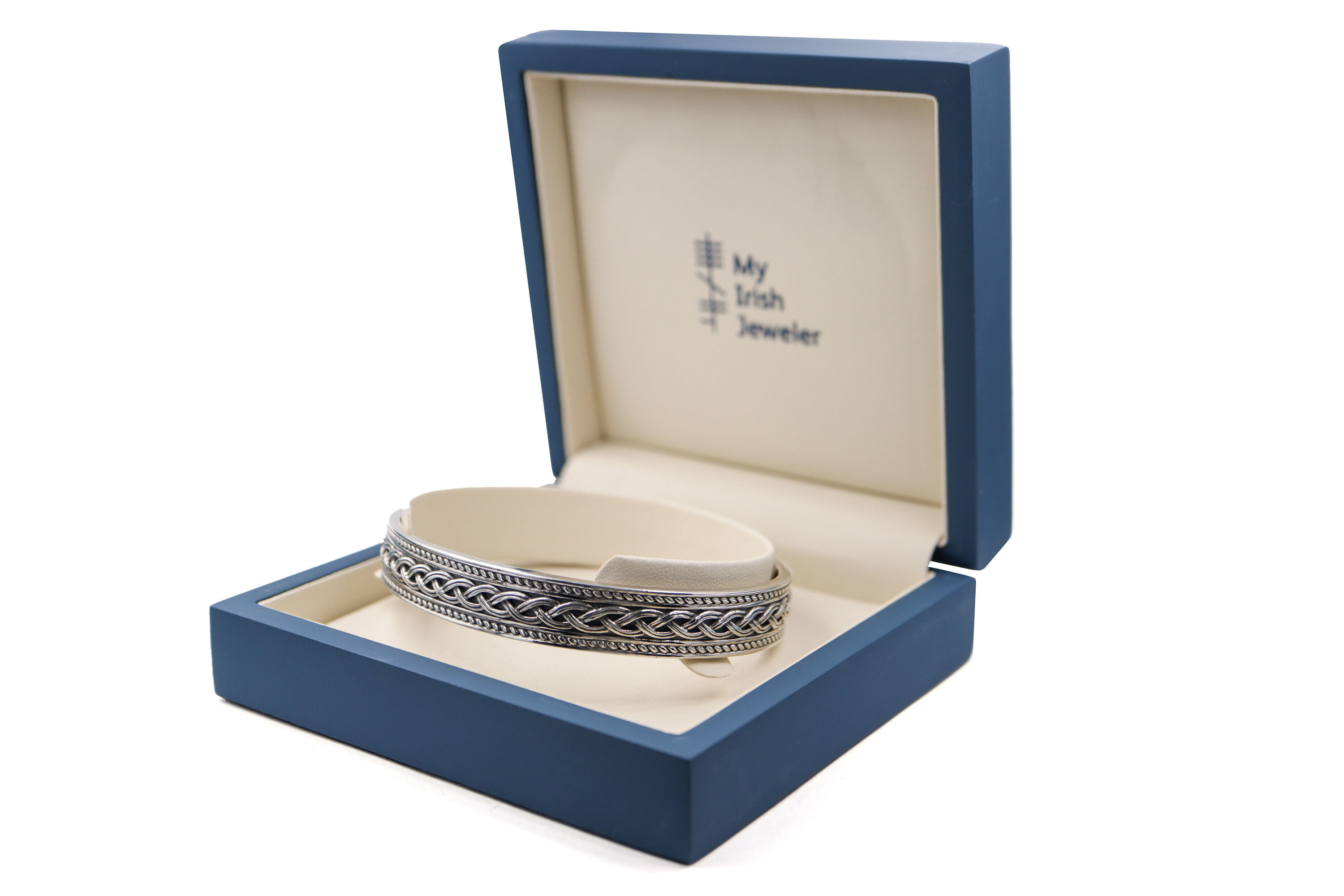 Mens Striking Sterling Silver Celtic Knot Gift Set