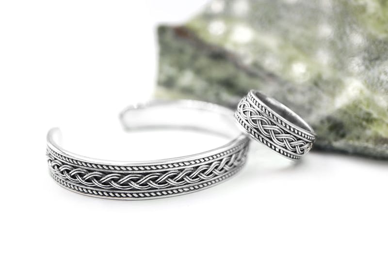 Mens Celtic Knot Gift Set in Sterling Silver
