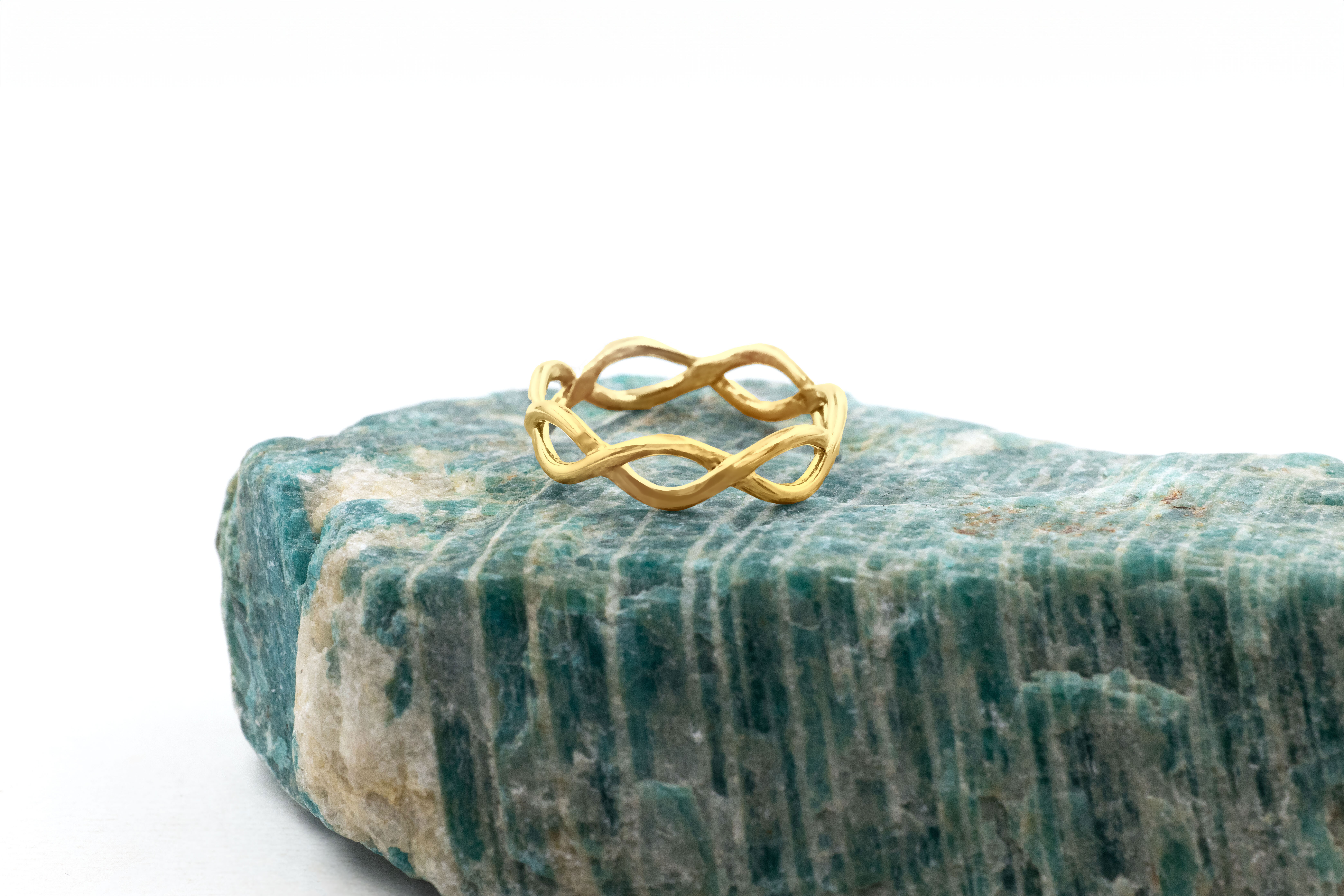 Mens Celtic Knot 4.8mm Ring in Real 10K Yellow Gold