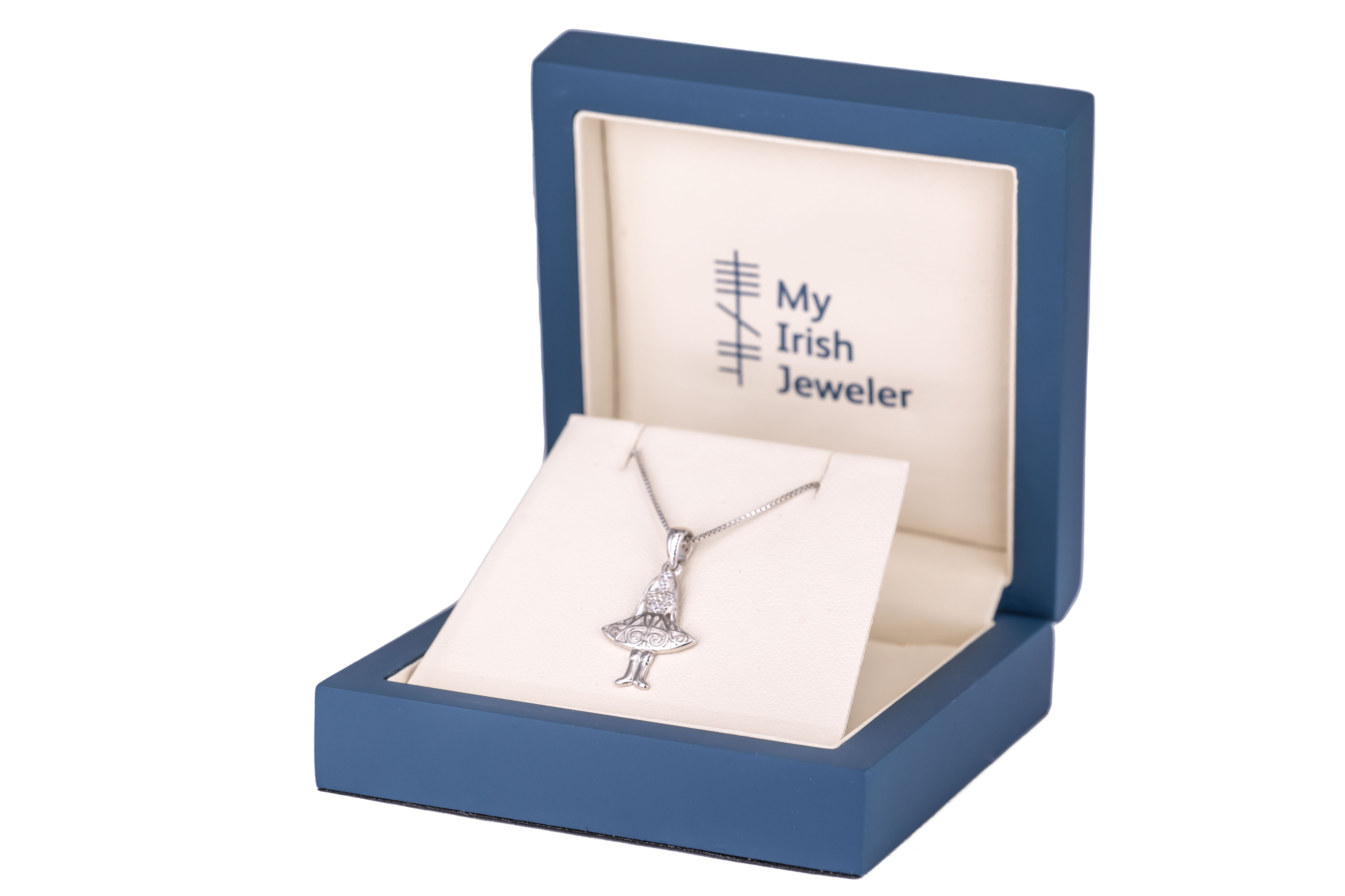 Traditional Sterling Silver Celtic Knot Necklace For Women