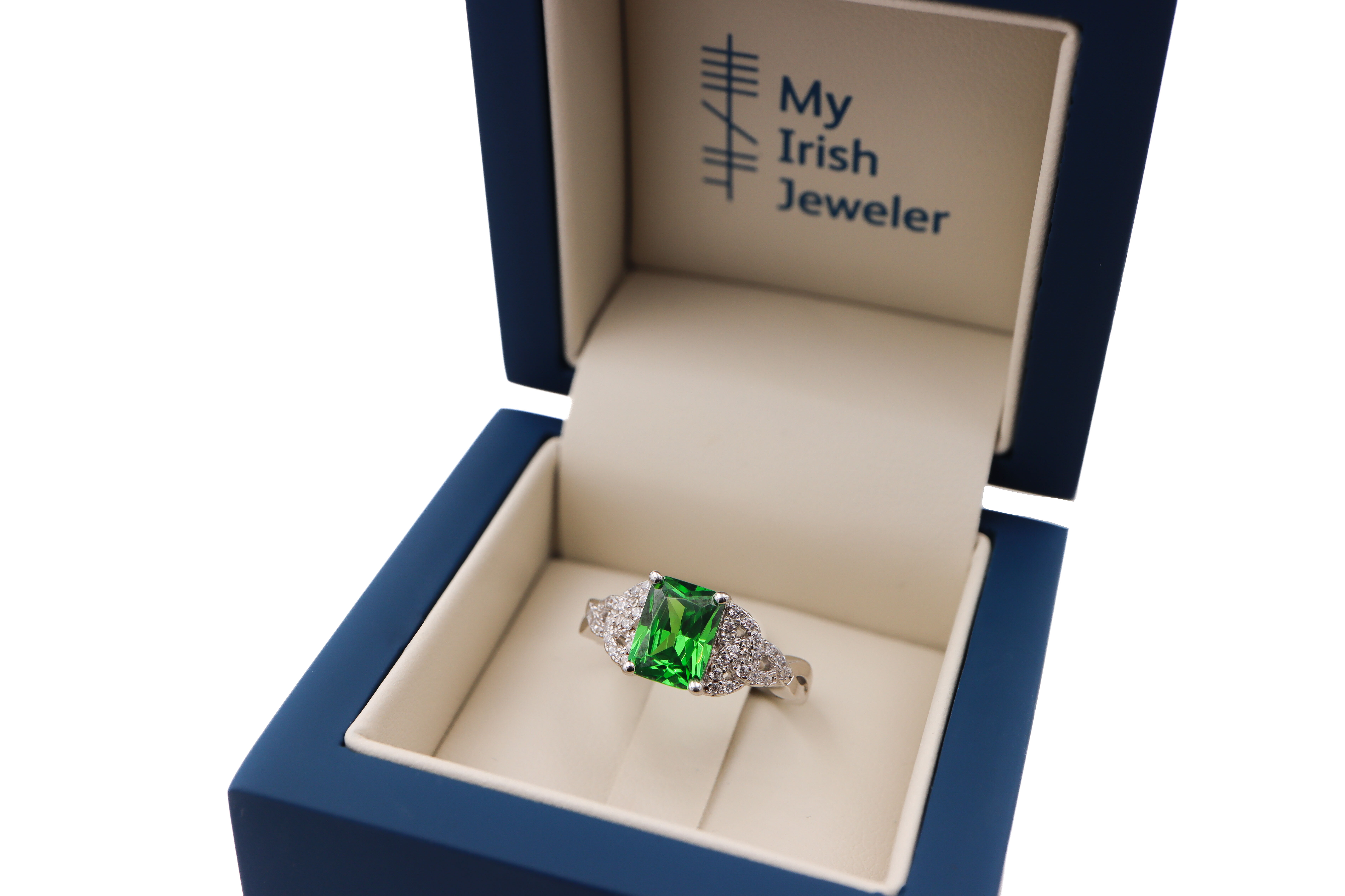 Womens Trinity Knot Ring in Real Sterling Silver. In Luxury Packaging.