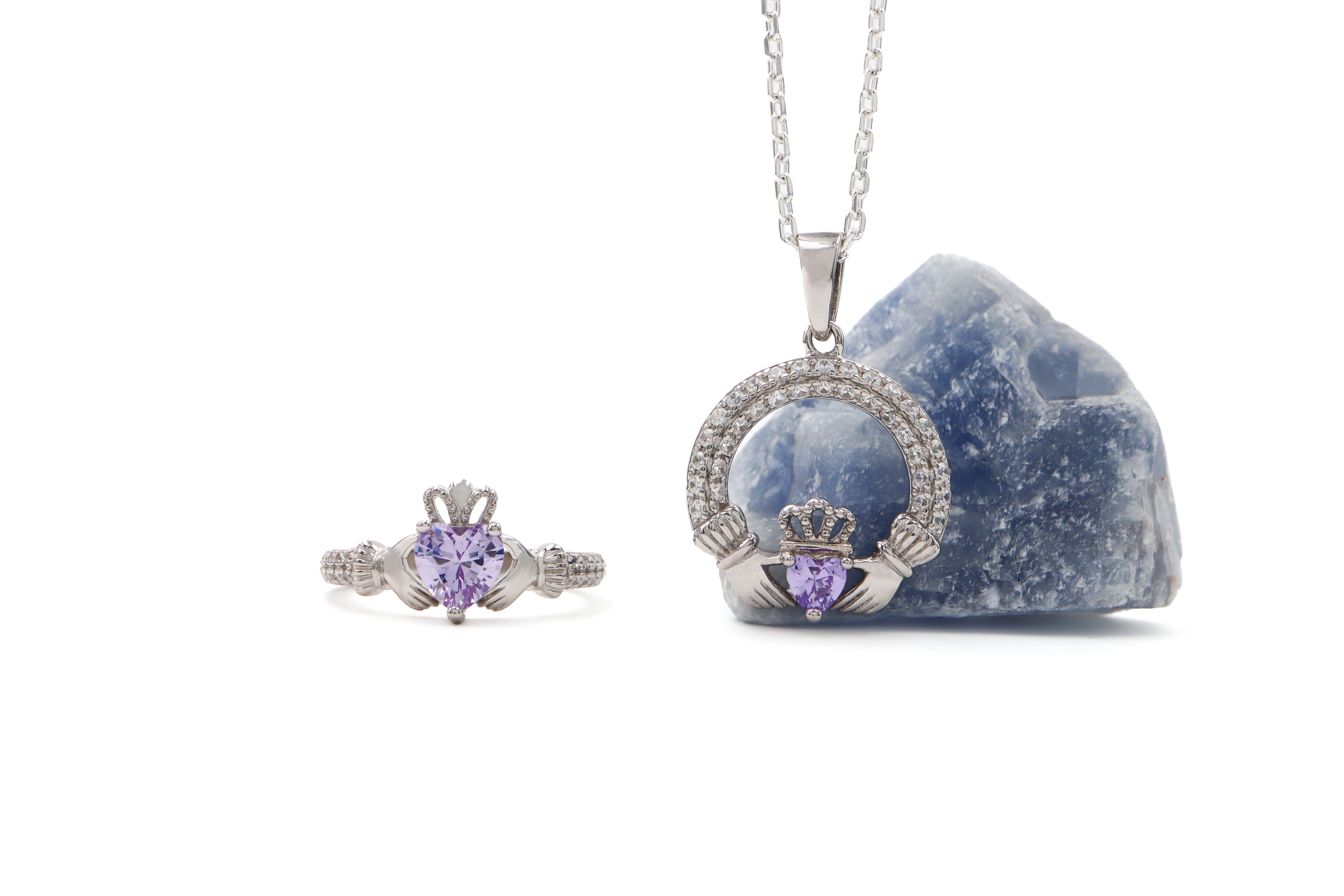 Womens Sterling Silver June Birthstone Necklace