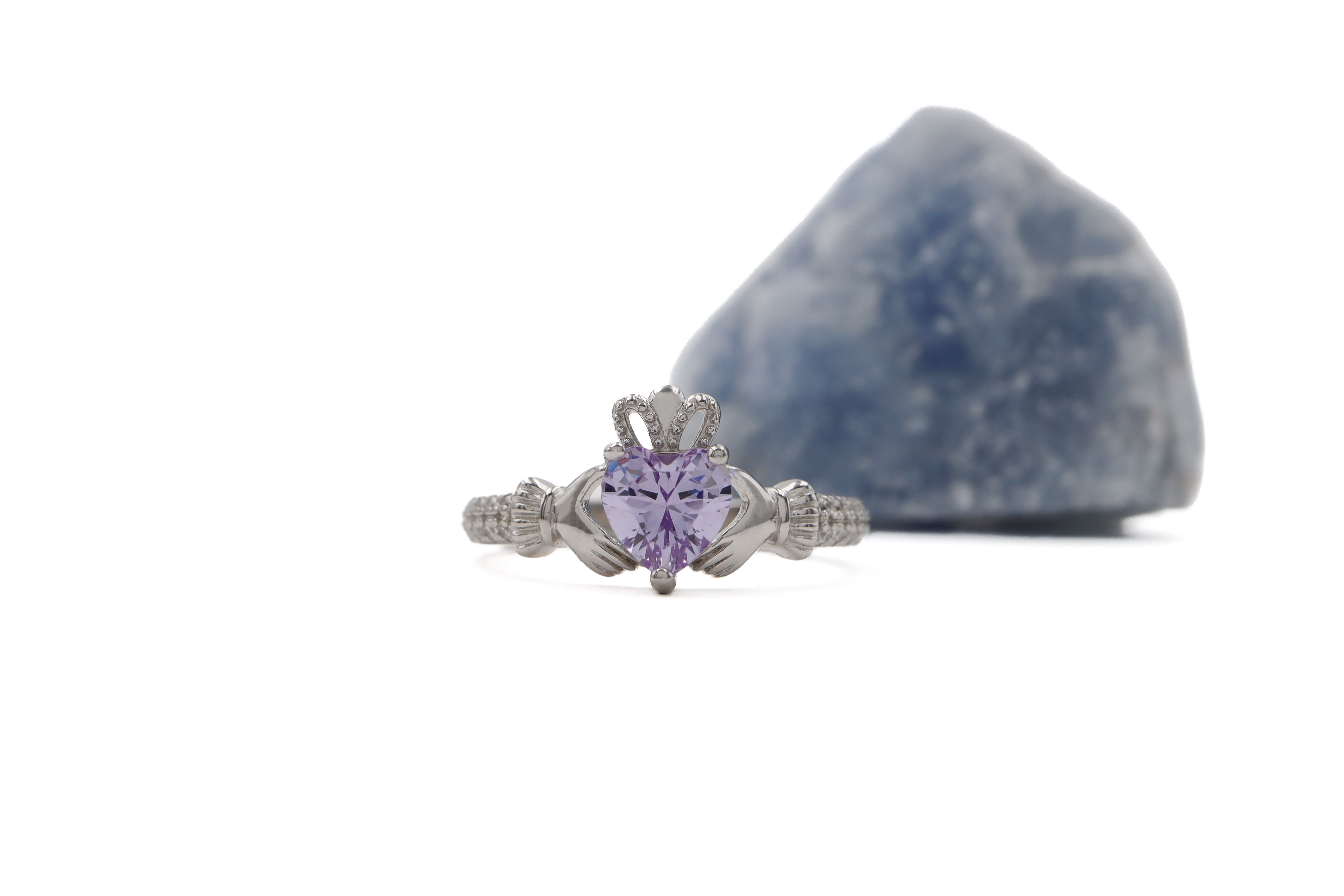 Real Sterling Silver June Birthstone Gift Set With a Polished Finish For Women