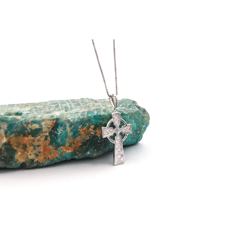 Kids Celtic Cross Necklace in Real Sterling Silver