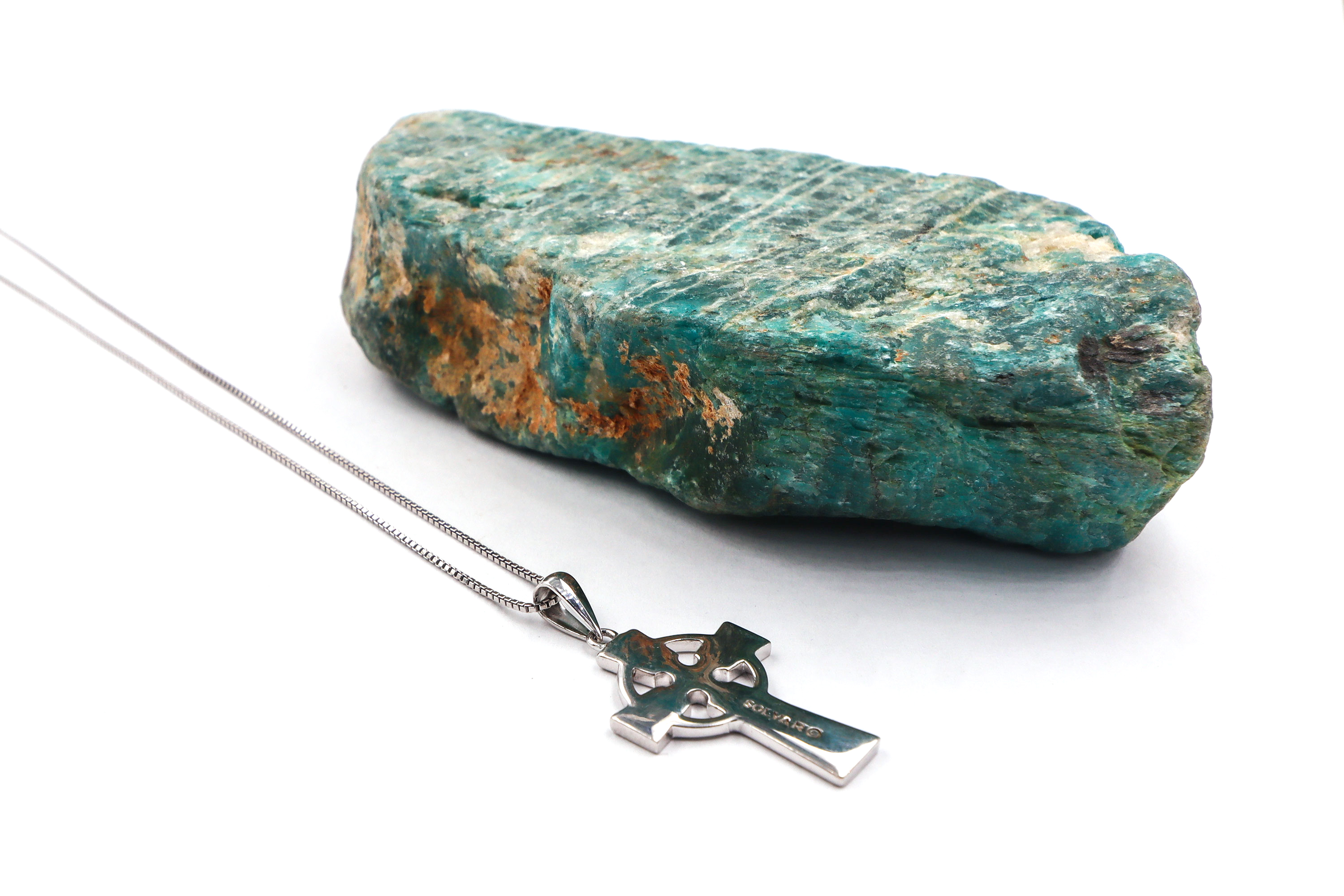 Kids Celtic Cross Necklace in Real Sterling Silver