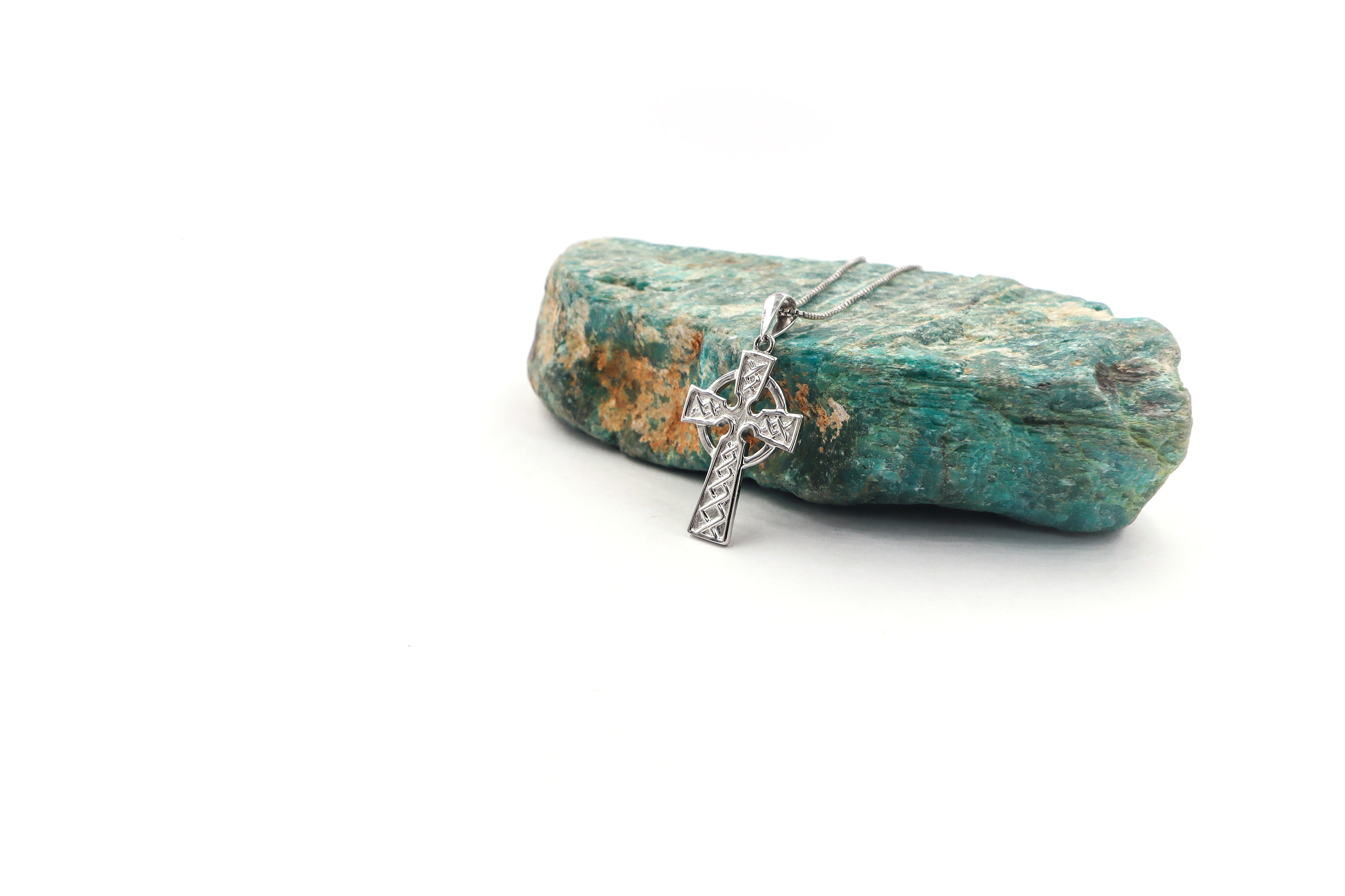 Authentic Sterling Silver Celtic Cross Necklace For Children