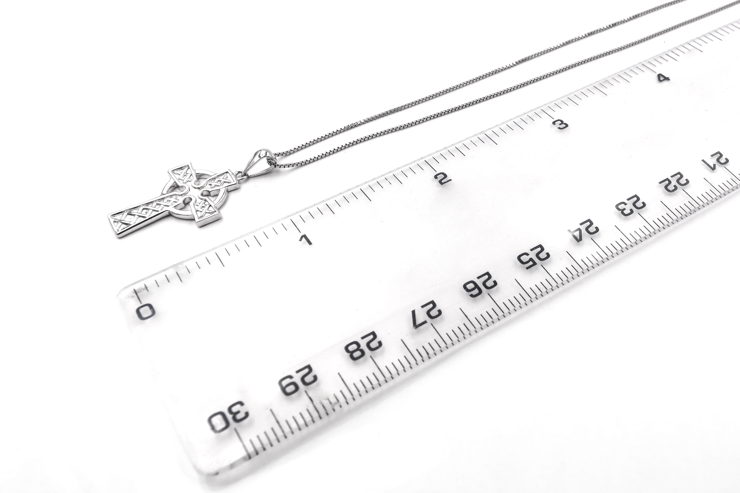 Authentic Sterling Silver Celtic Cross Necklace For Children