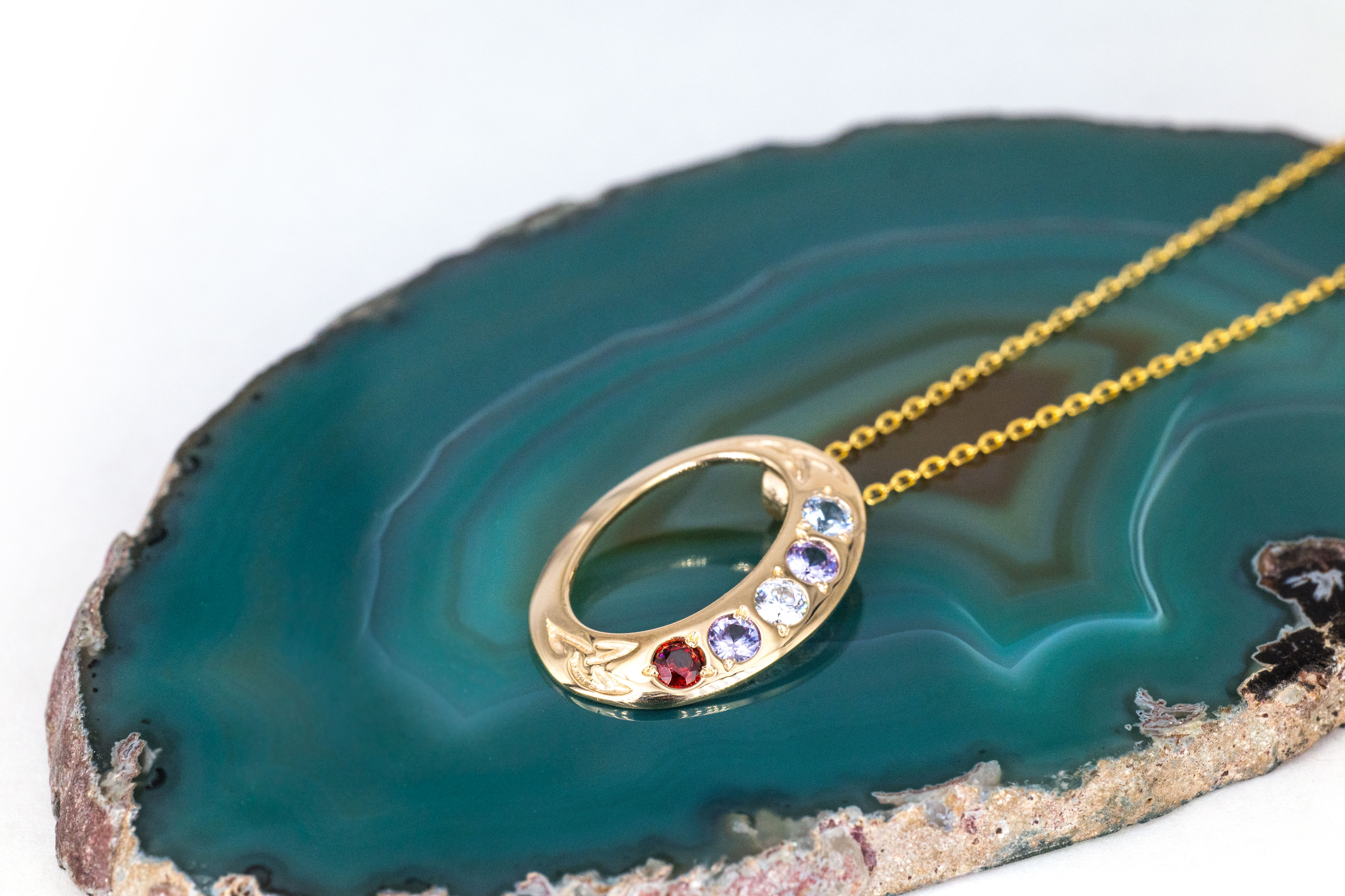 Authentic Yellow Gold Trinity Knot Necklace For Women