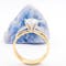 Authentic 14K Yellow Gold & White Gold Trinity Knot Engagement Ring For Women With a Polished Finish - Gallery