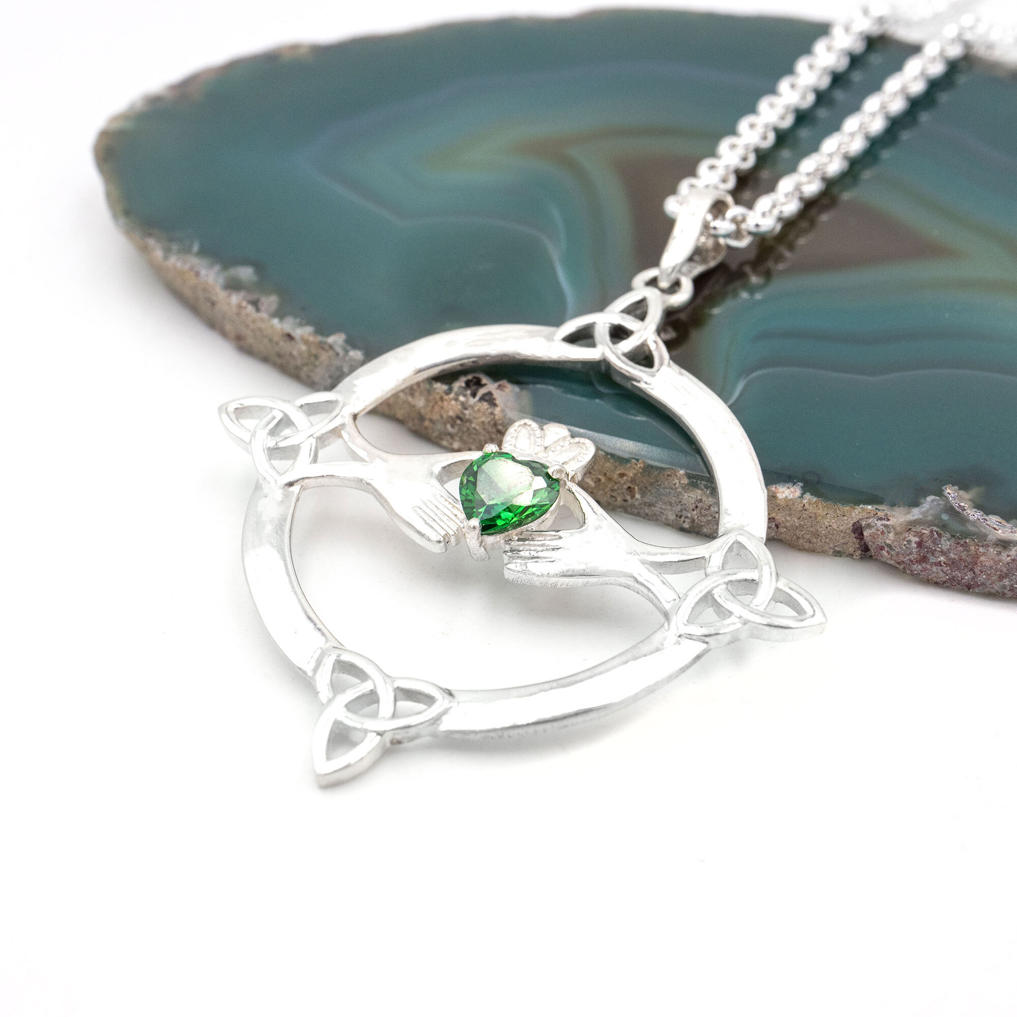 Claddagh and Trinity Knot Pendant