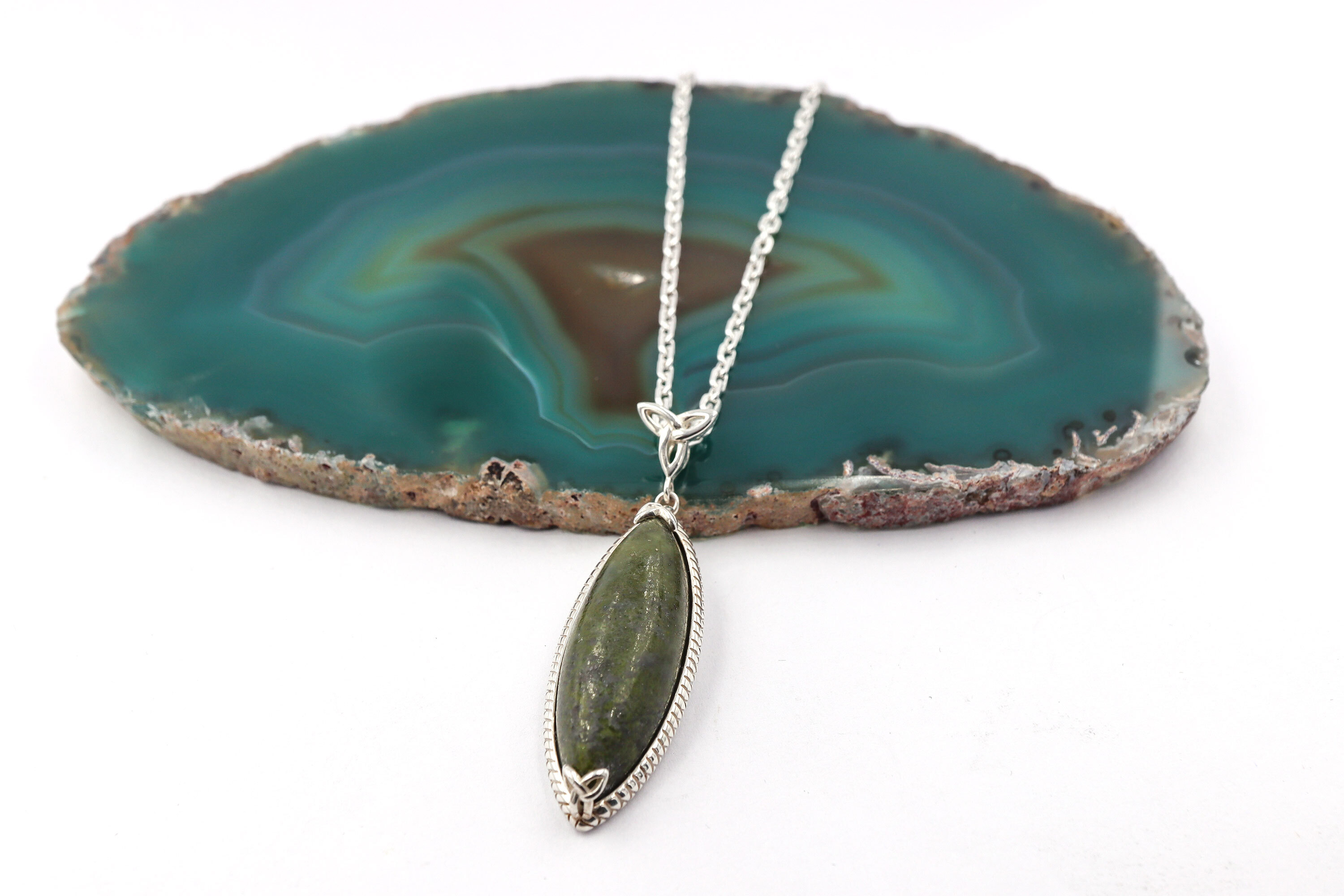 Womens Connemara Marble Gift Set in Sterling Silver