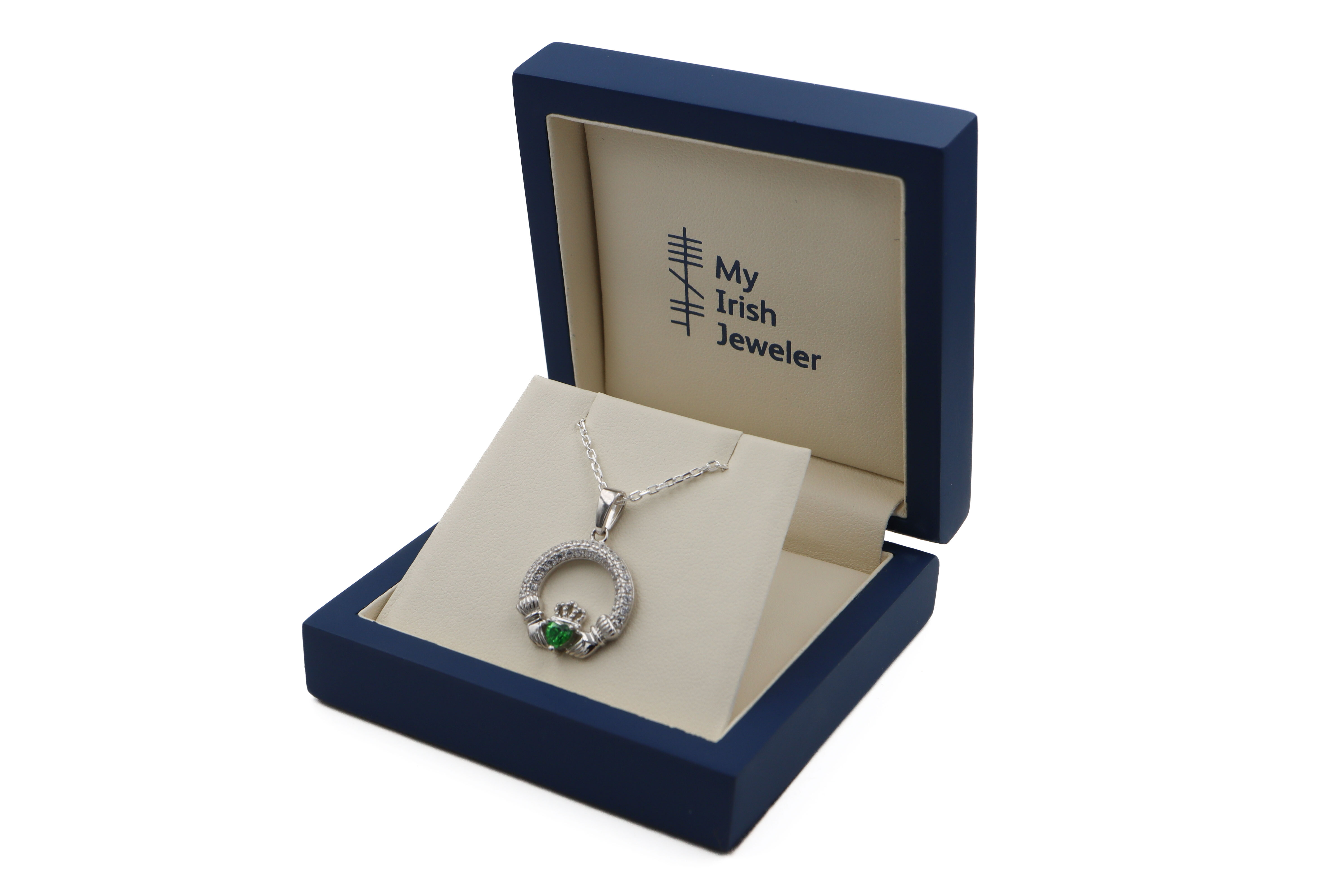Genuine Sterling Silver May Birthstone Gift Set With a Polished Finish For Women. In Luxury Packaging.