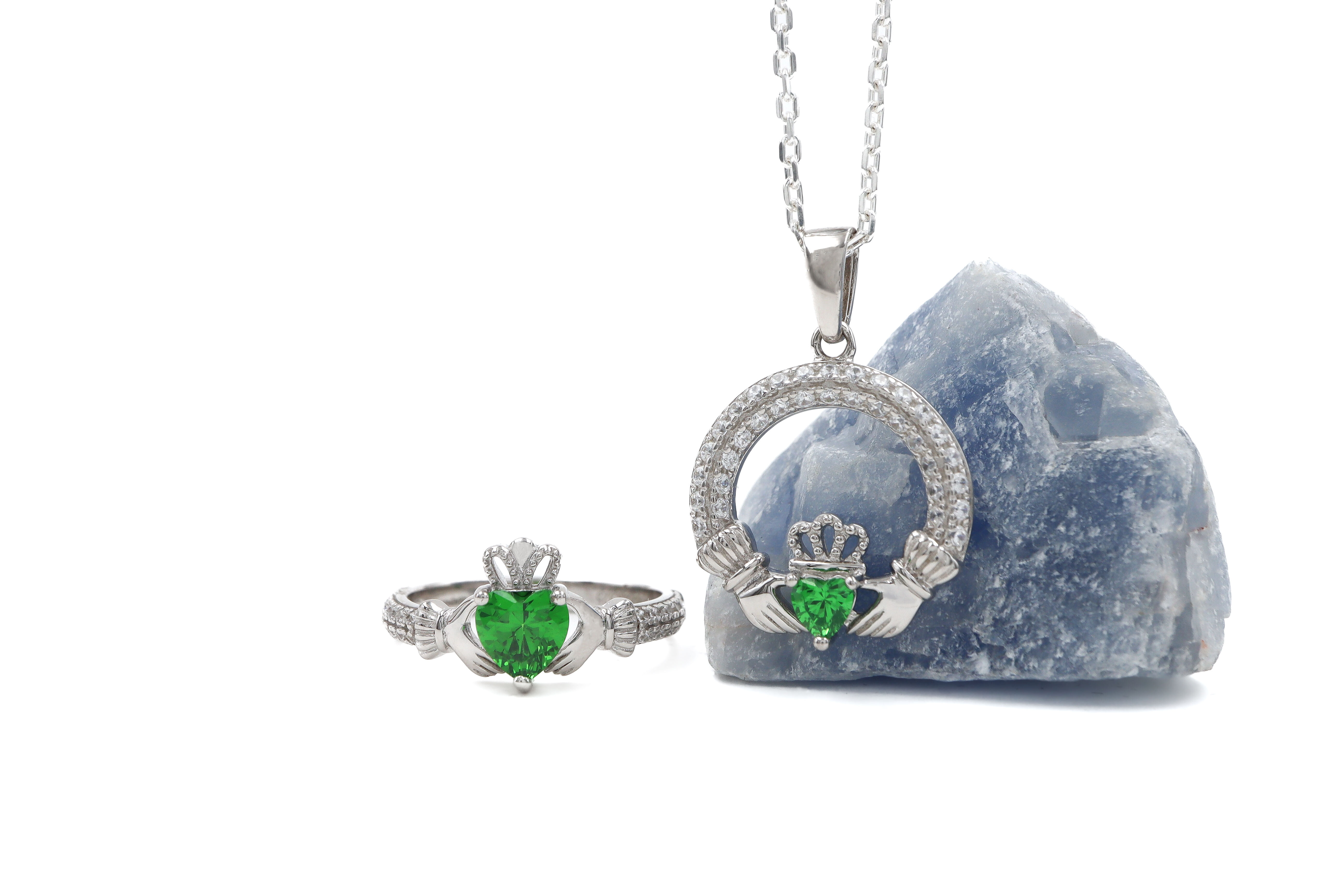 Gorgeous Sterling Silver May Birthstone Necklace For Women