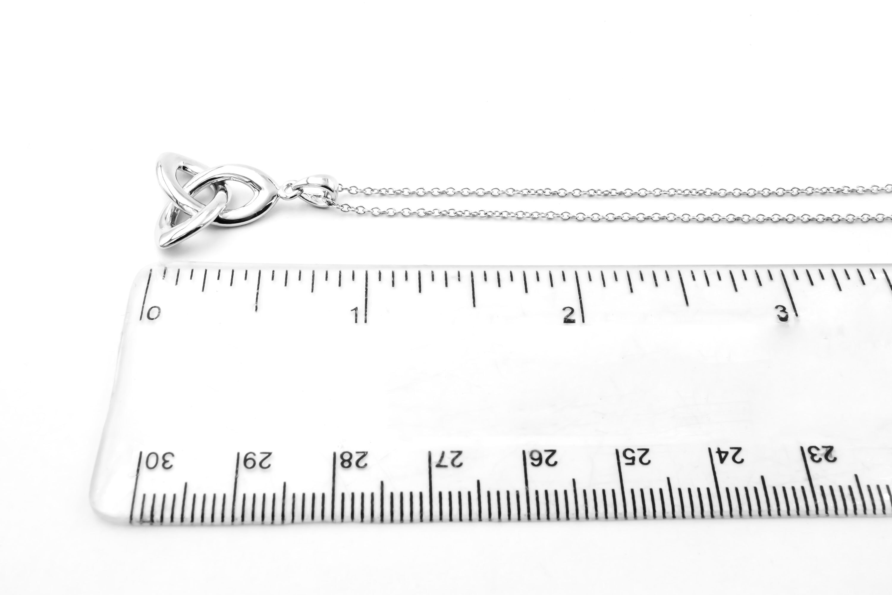 Gorgeous Sterling Silver Trinity Knot Necklace For Women