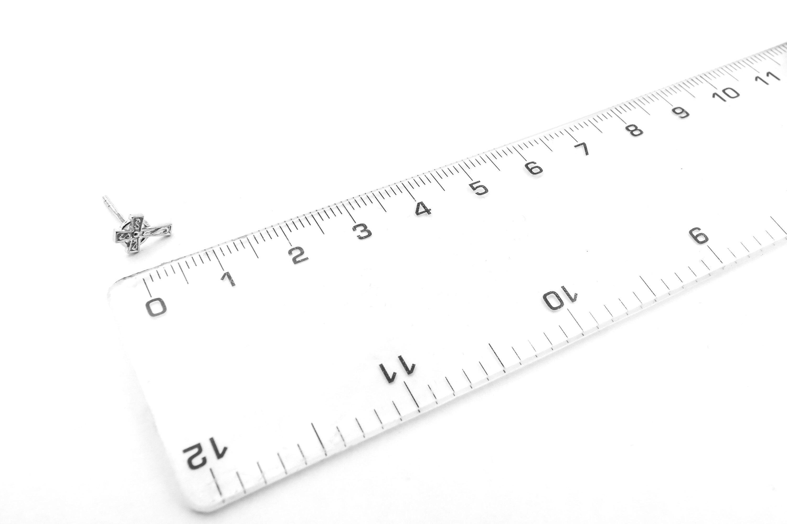 Real Sterling Silver Celtic Cross Earrings For Women