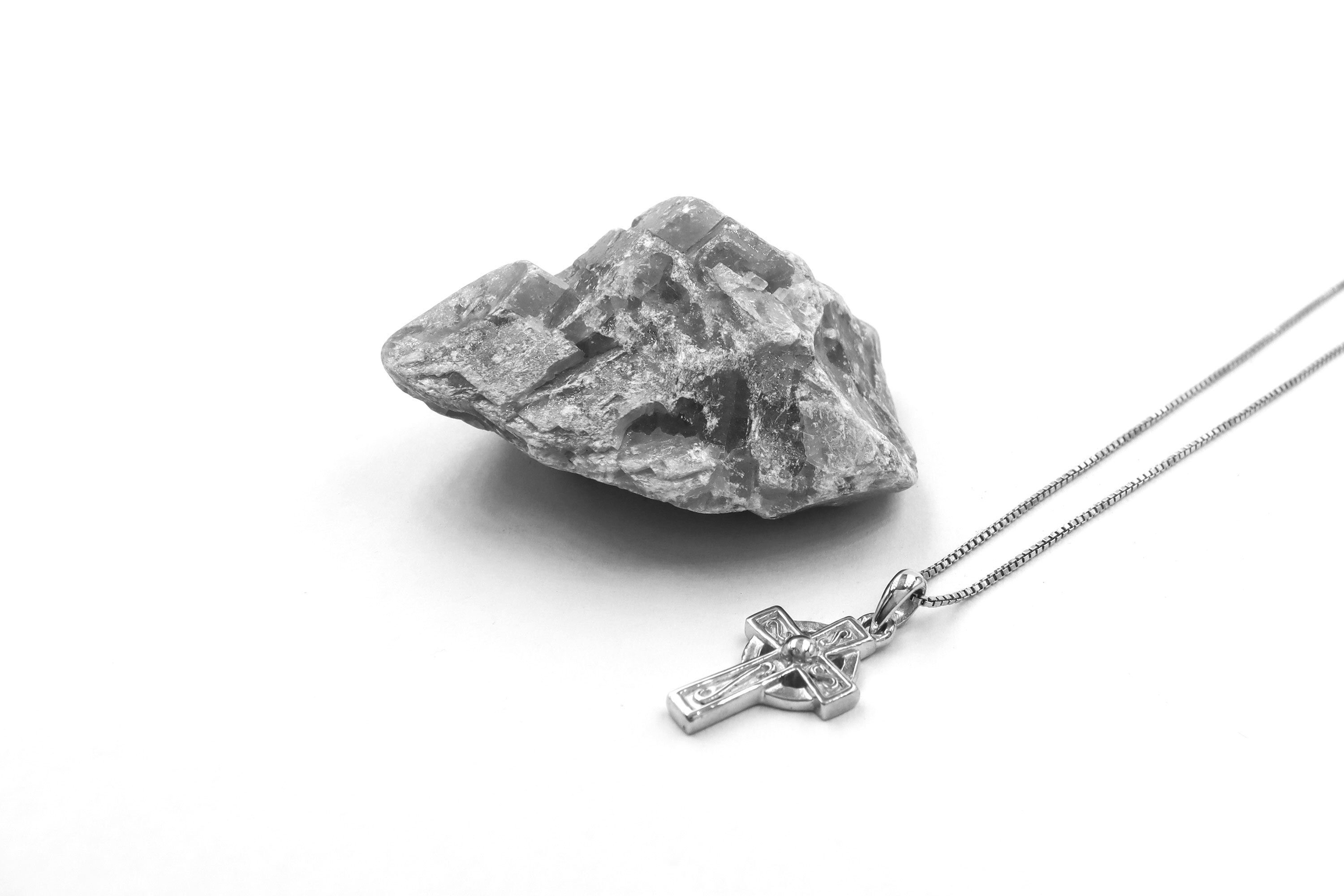 Childrens Celtic Cross Necklace in Real Sterling Silver