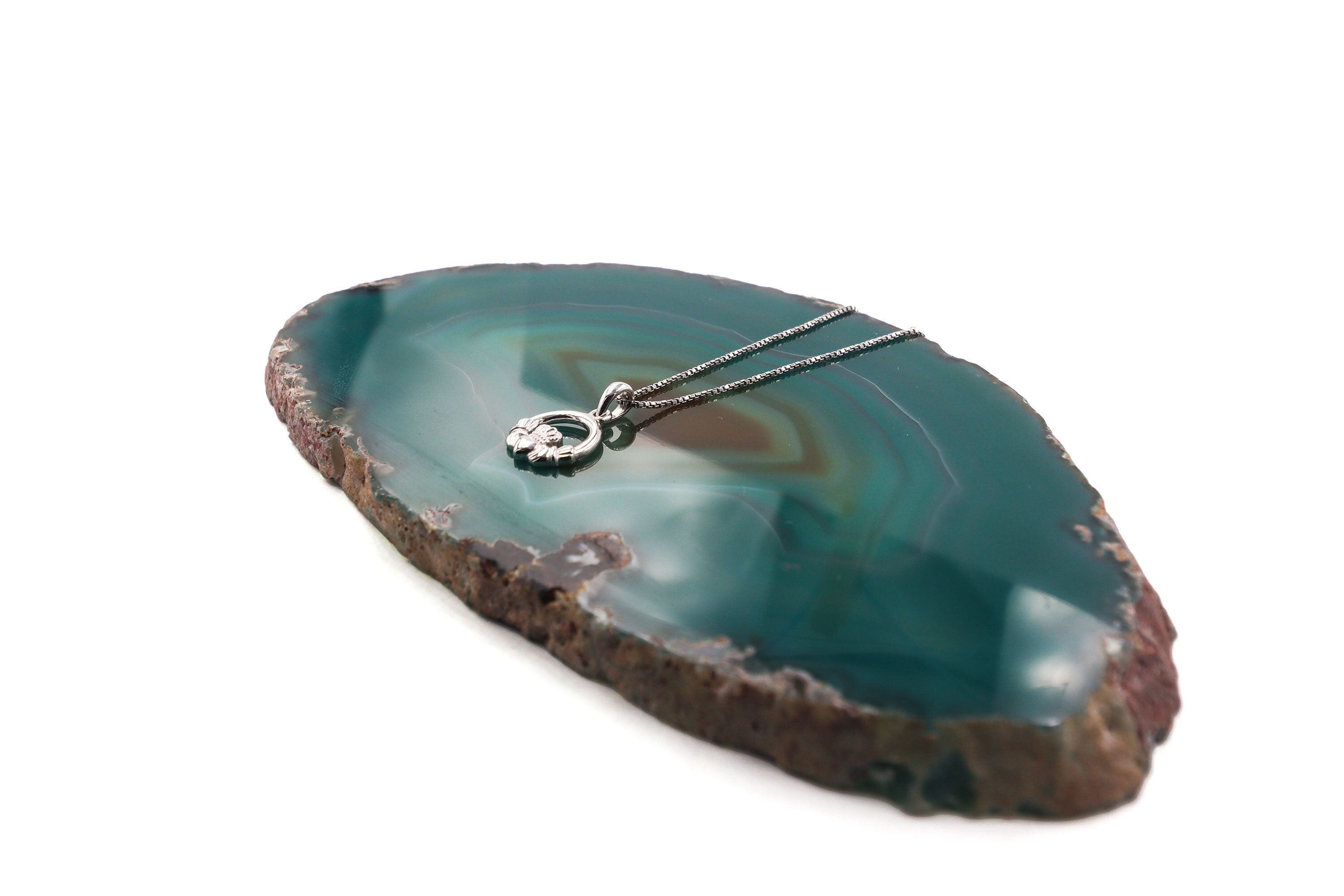 Striking Sterling Silver Claddagh Necklace For Kid