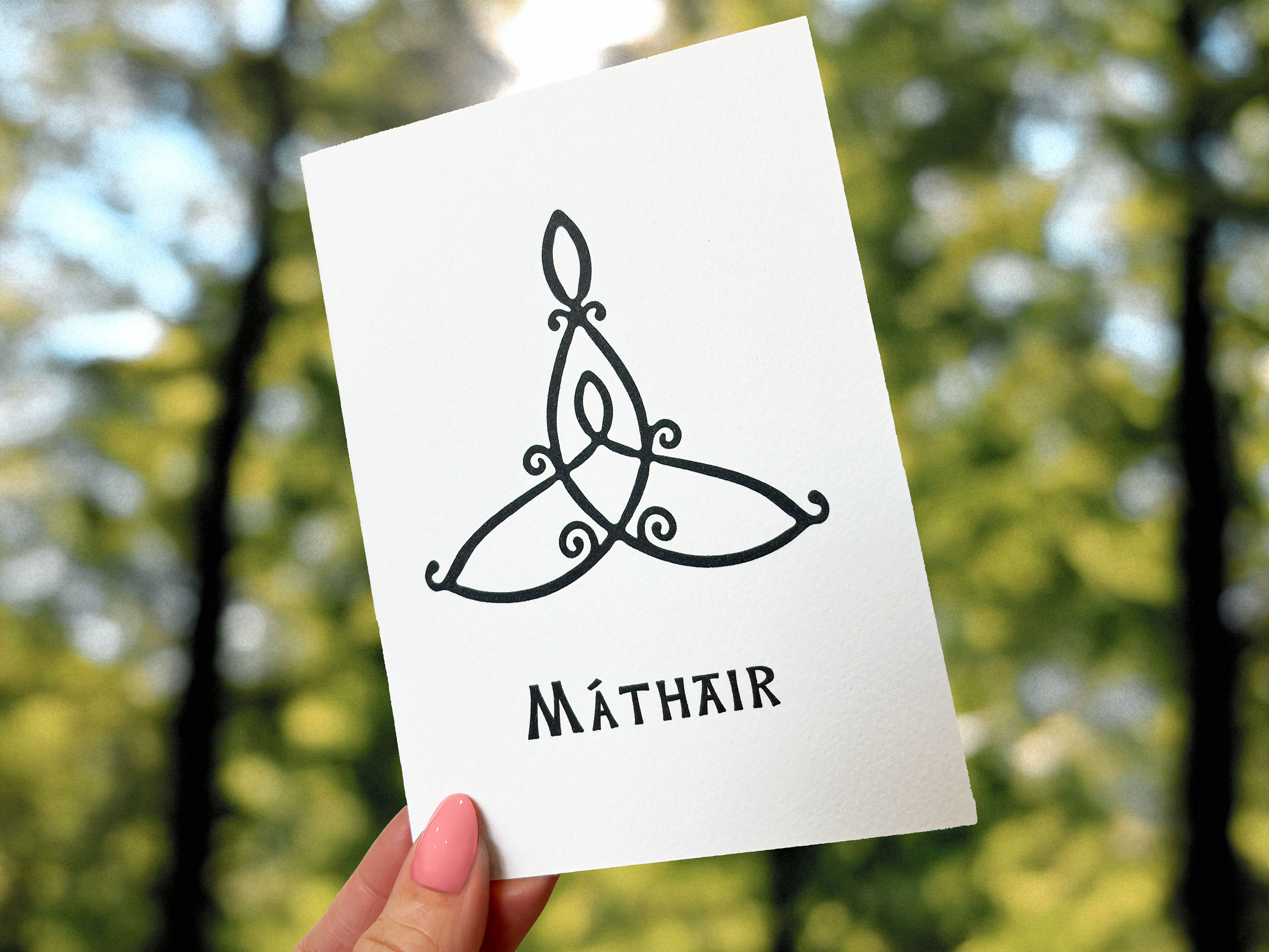 Mothers Day card 5 Ogham Tree