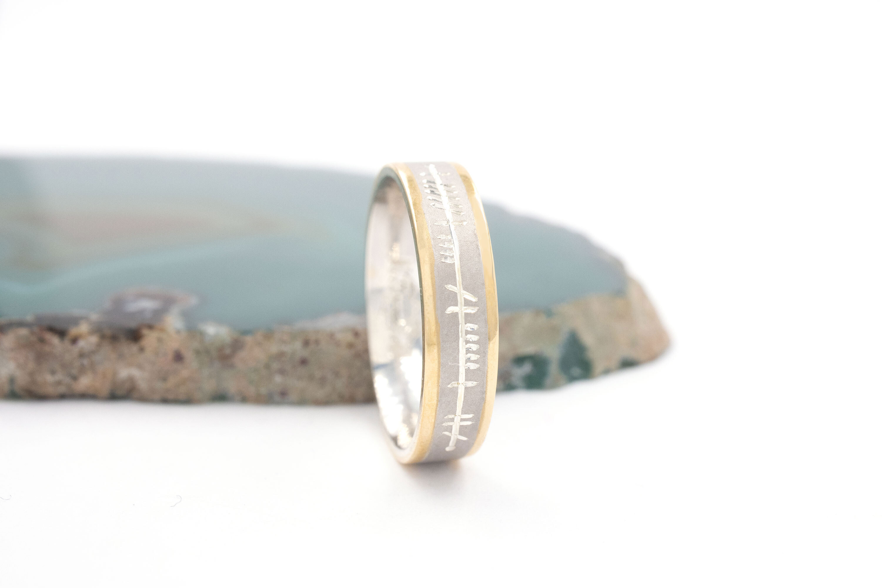 Florentine Platinum 600 & Yellow Gold Ogham Gift Set