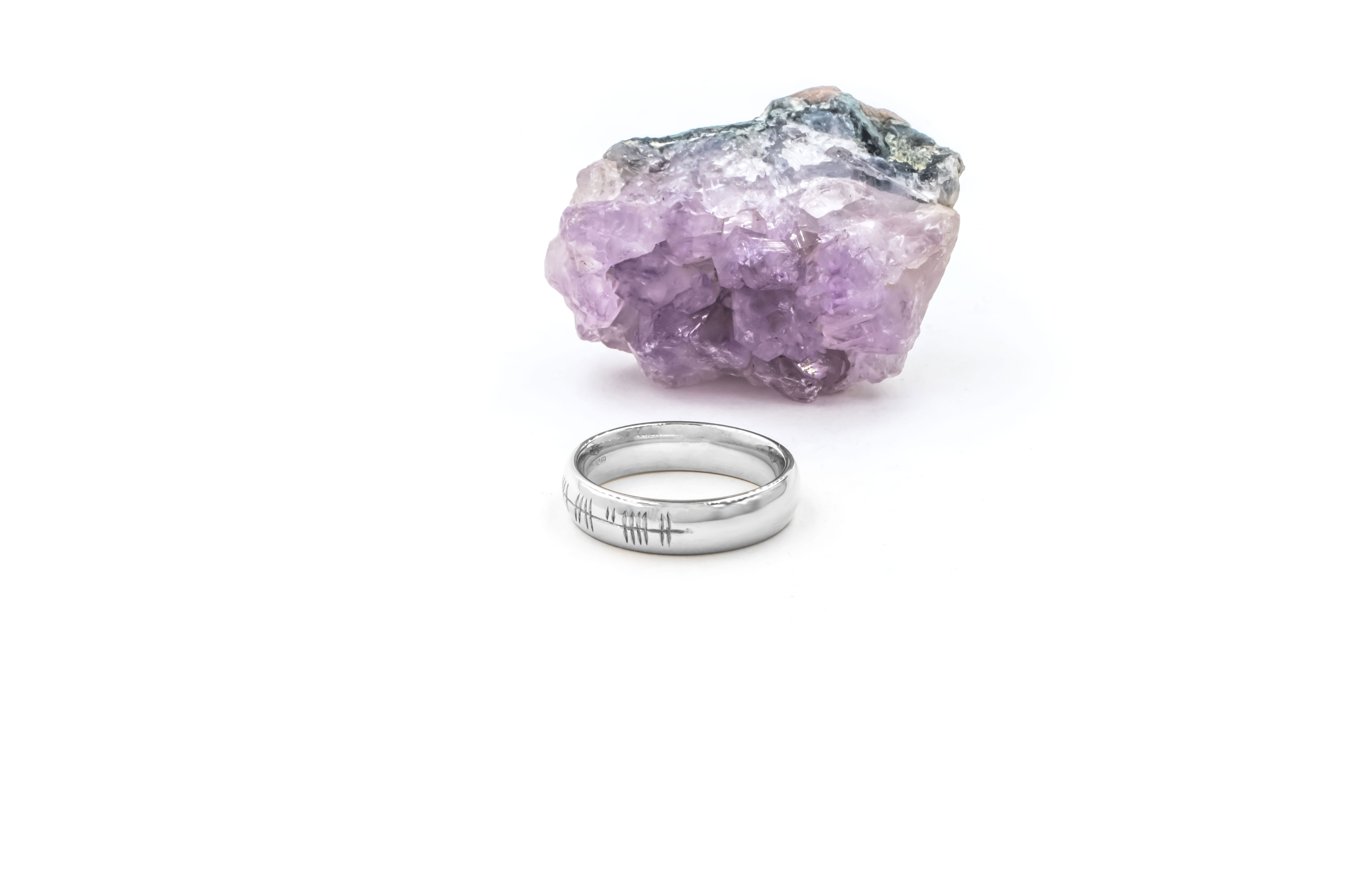 Customisable Sterling Silver Ogham Ring For Women