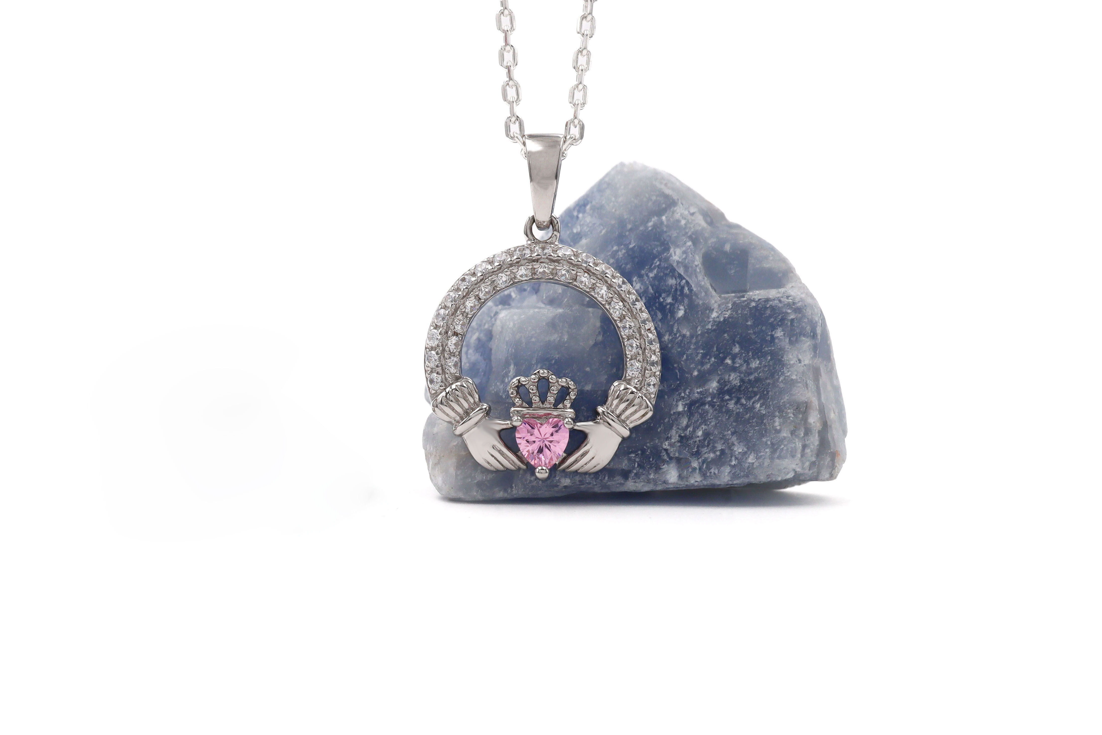 Womens Polished October Birthstone Gift Set in Real Sterling Silver